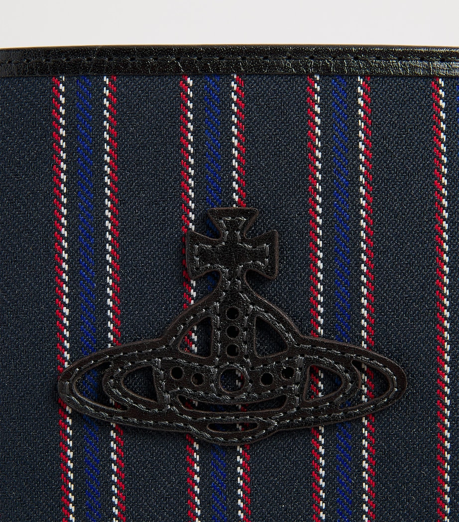 Vivienne Westwood Stripe Bifold Wallet Blue Image 3