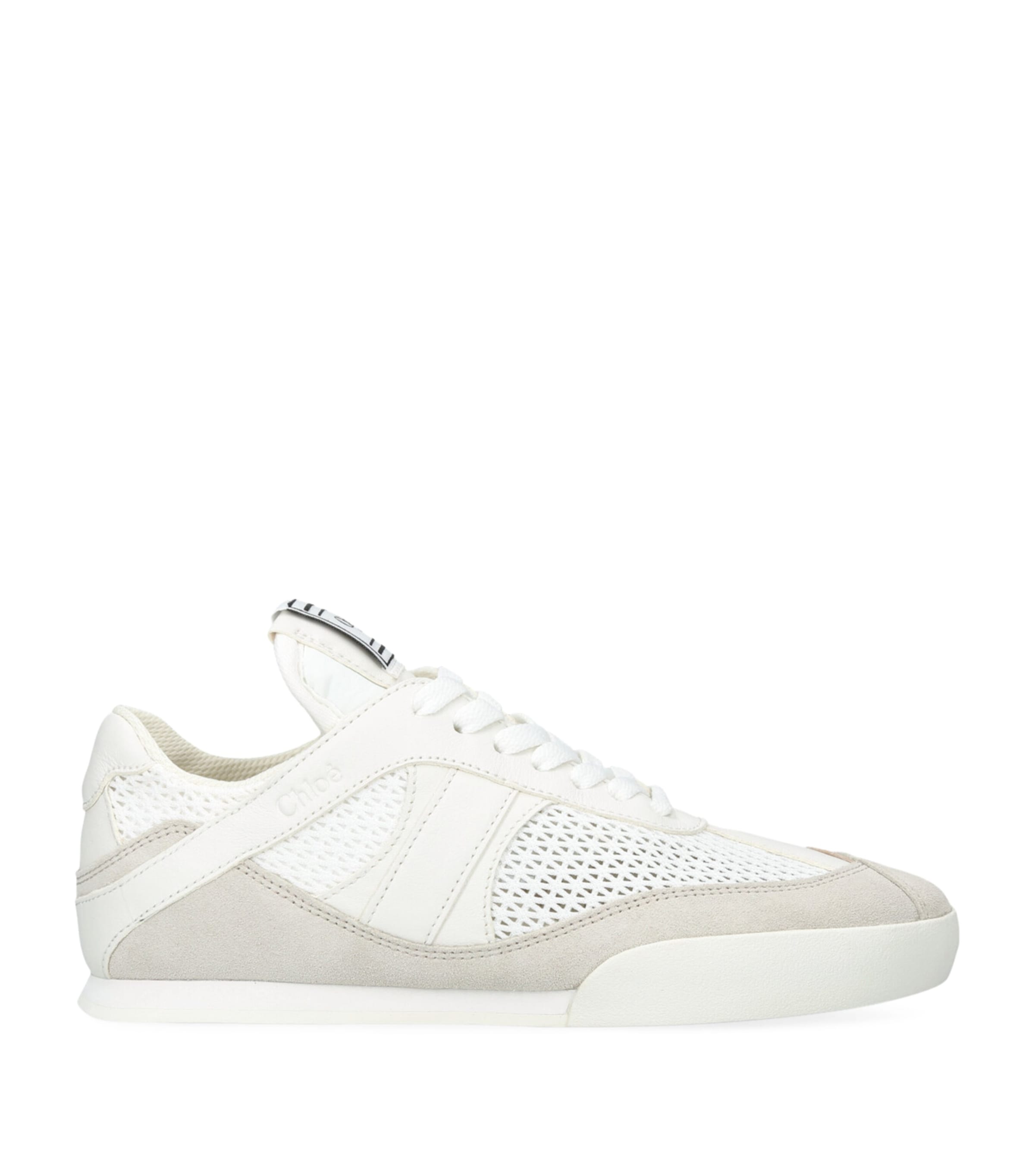 Shop Chloé Leather Kick Sneakers In White