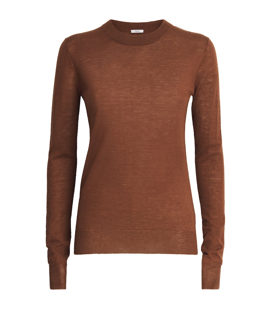 Cashmere Round-Neck Sweater CINNAMON Image 1