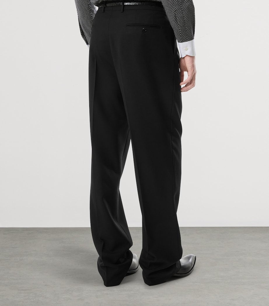 Wool Pleated Trousers NAA Image 4