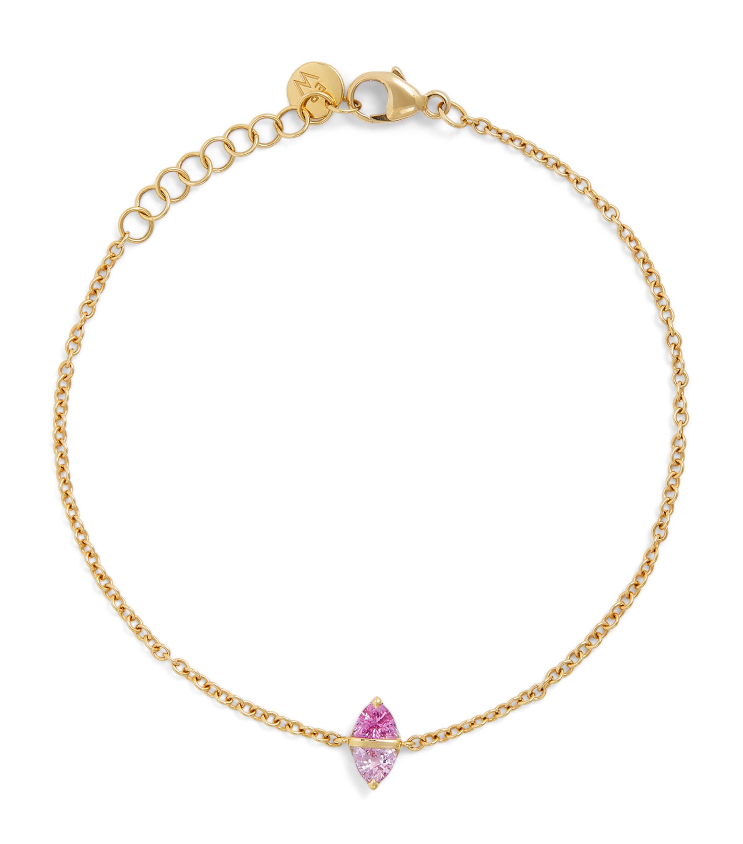 Emily P. Wheeler Yellow Gold and Sapphire Tilly Bracelet | Fine Jewellery | Fine Bracelets | Chain Bracelets | Designers | Emily P. Wheeler