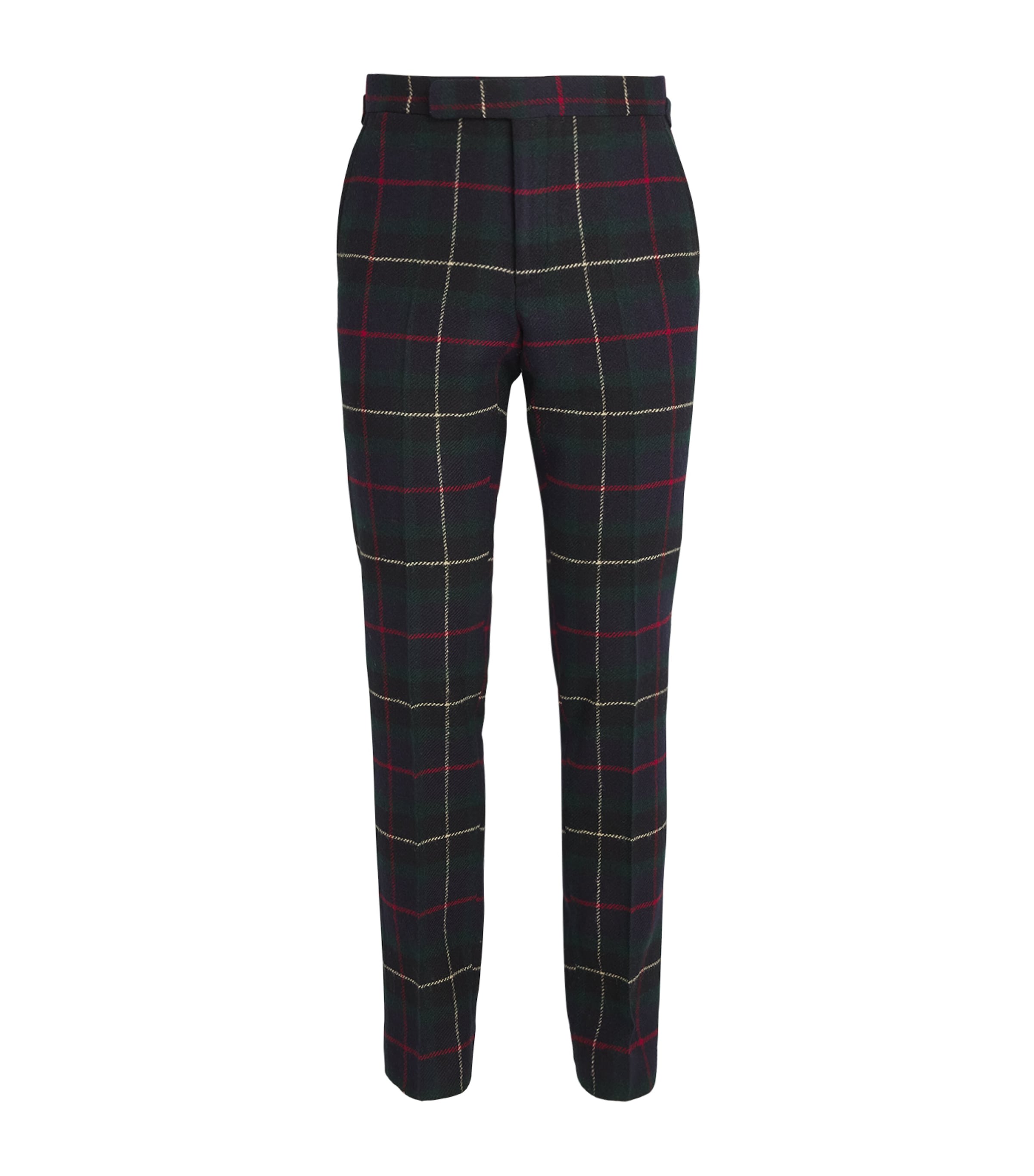 POLO RALPH LAUREN WOOL TARTAN TAILORED TROUSERS