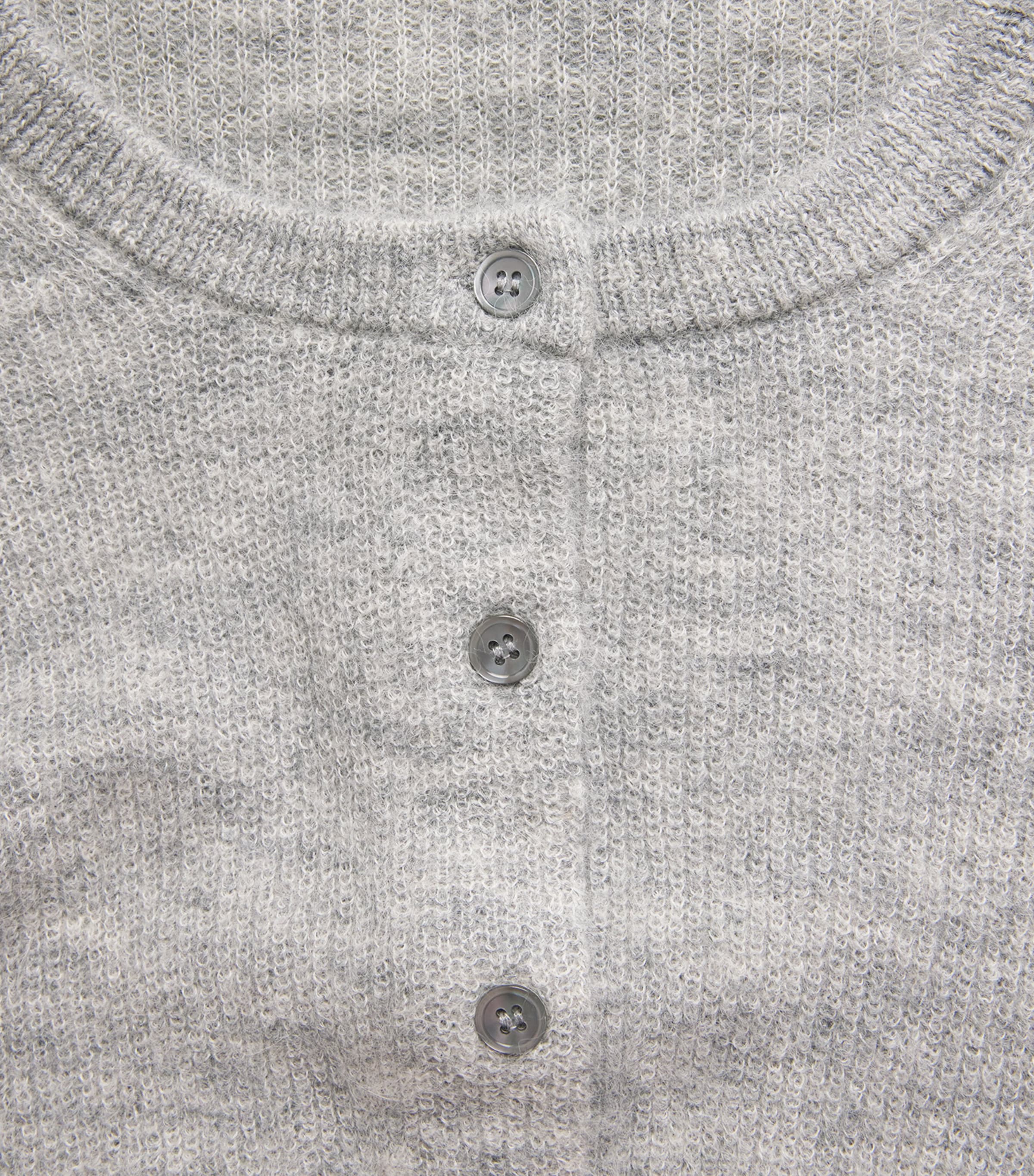 Alpaca-Blend Fortuna Cardigan HEATHER GREY Image 5