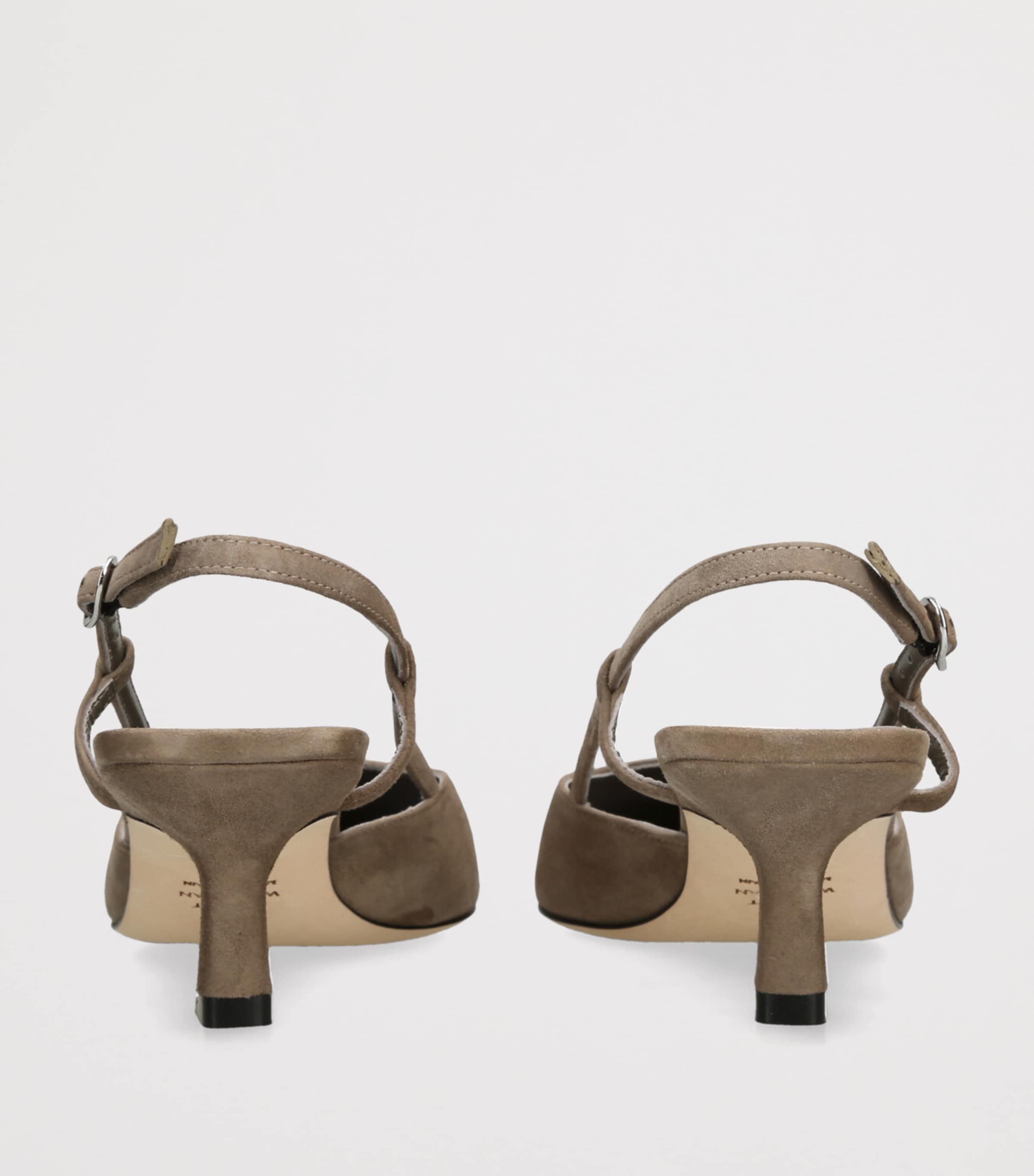Suede Vinnie Slingback Pumps 50 TAUPE COMB Image 2