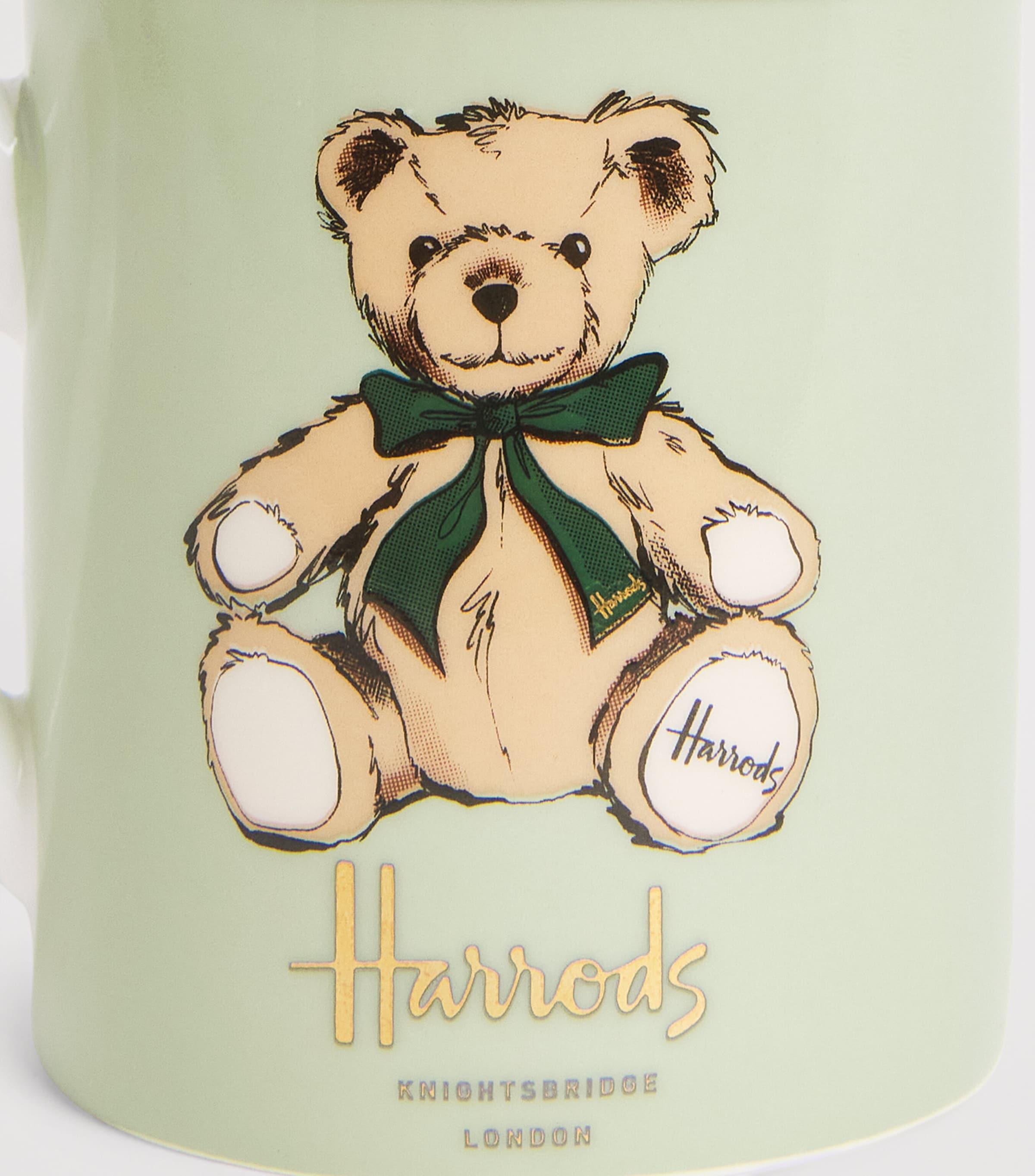 Harrods Henry Bear Mug Green Image 2