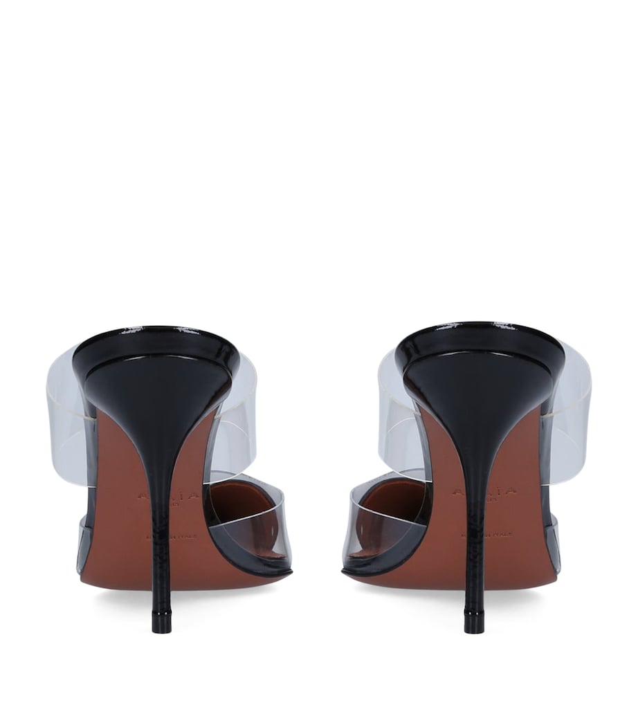 Patent Leather Le Coeur Mules 90 BLACK Image 2