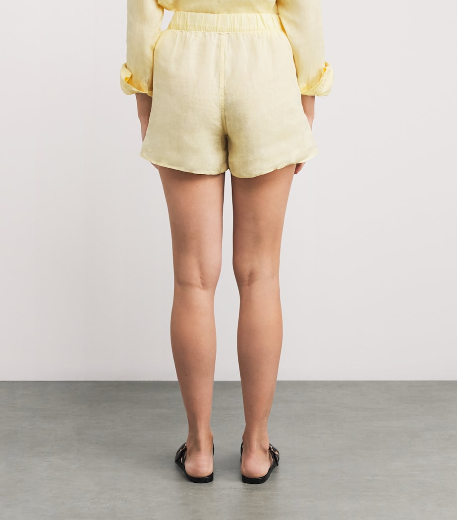 Linen The Boxer Shorts LEMON YELLOW Image 4