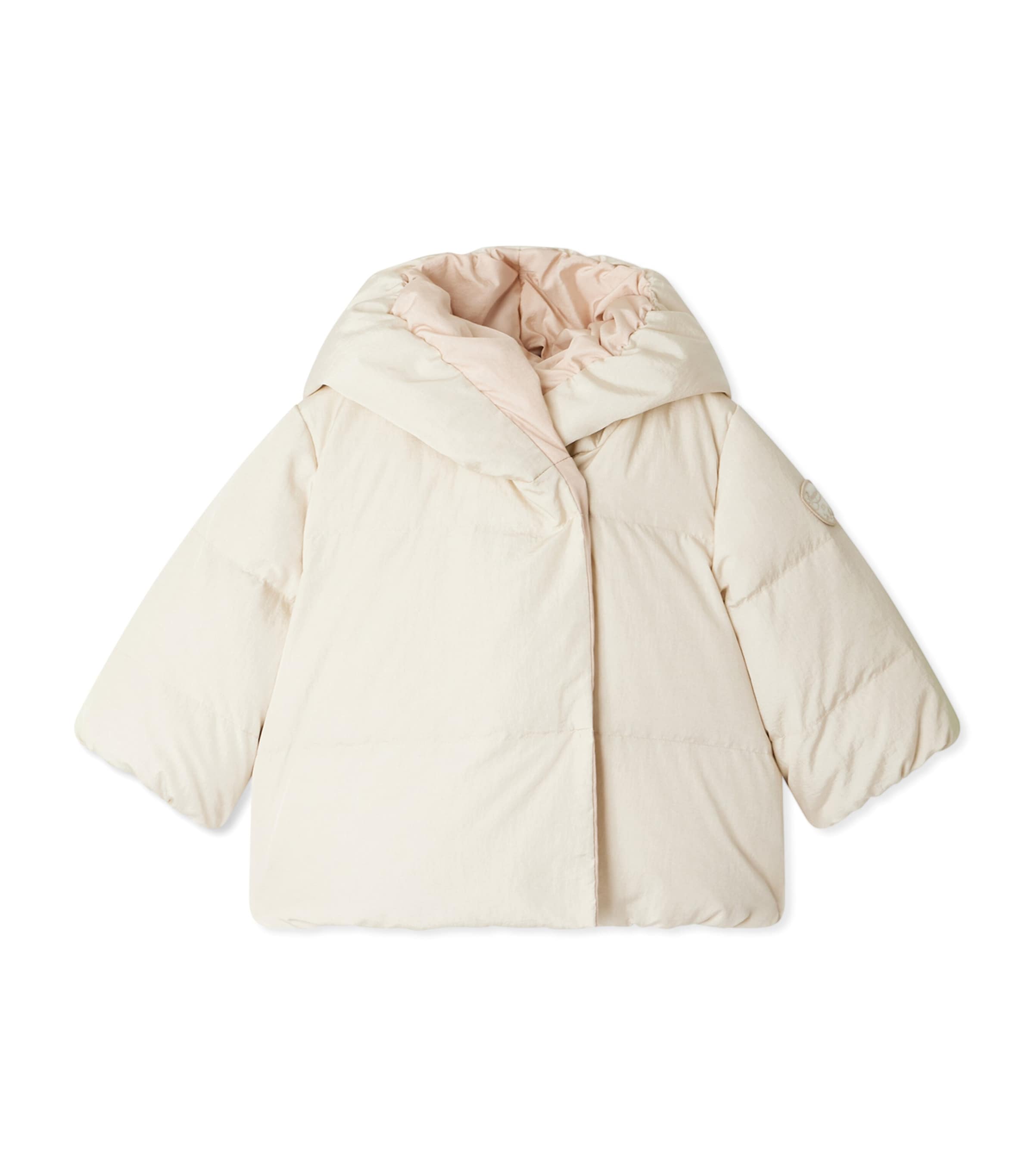 Bonpoint Hooded Puffer Coat In Neutral