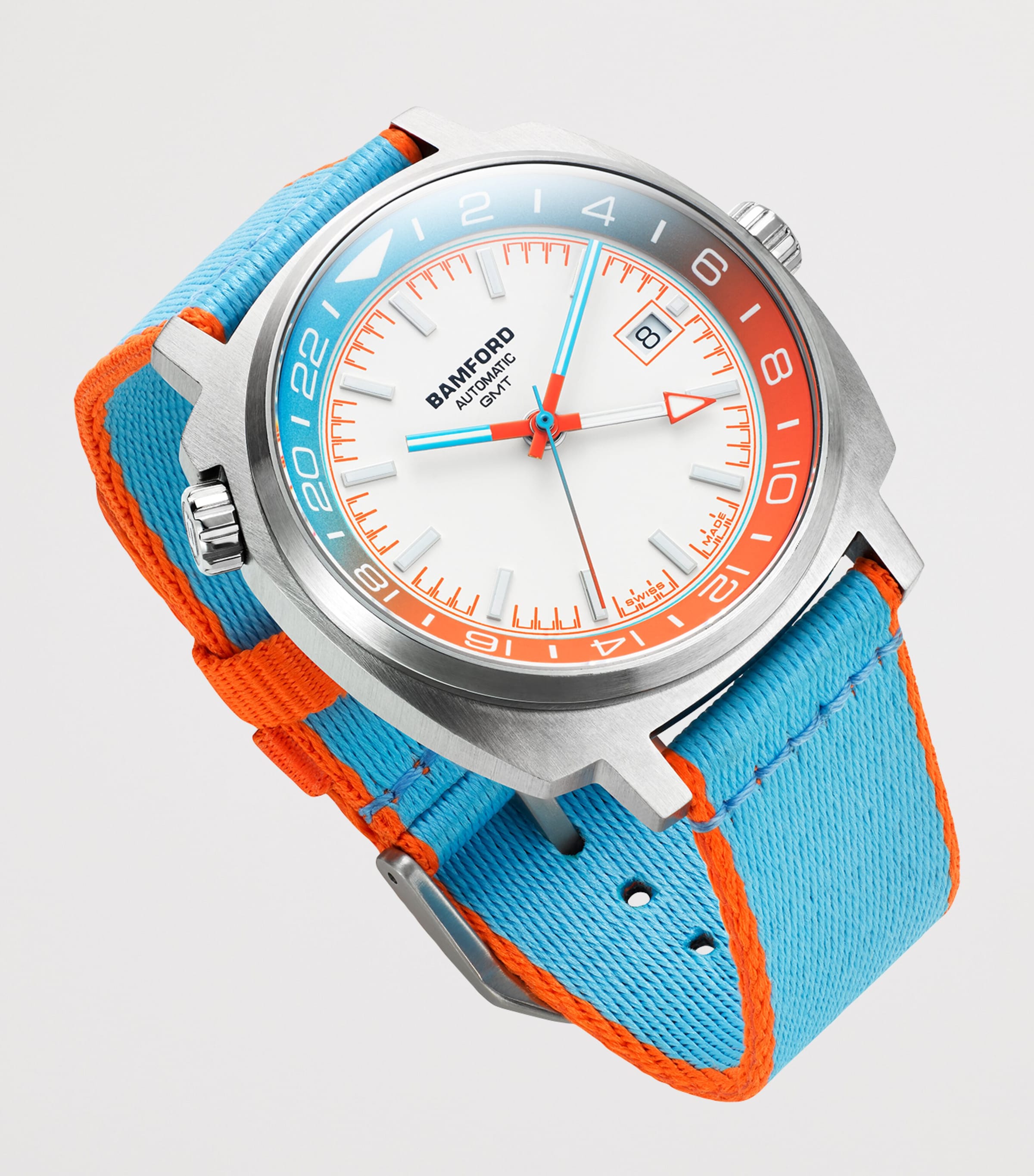 Stainless Steel GMT Summer -5 Watch 40mm BLUE Image 3