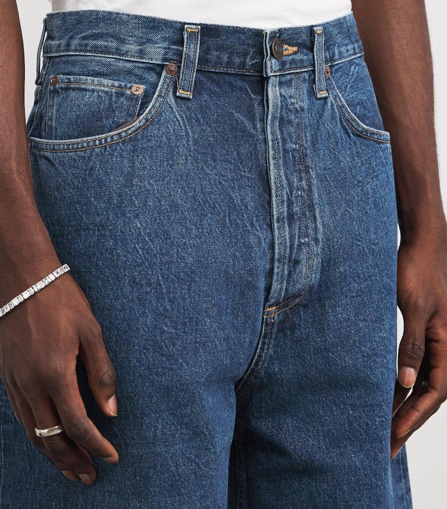 Beesley Denim Shorts CREASED DK INDIGO Image 6