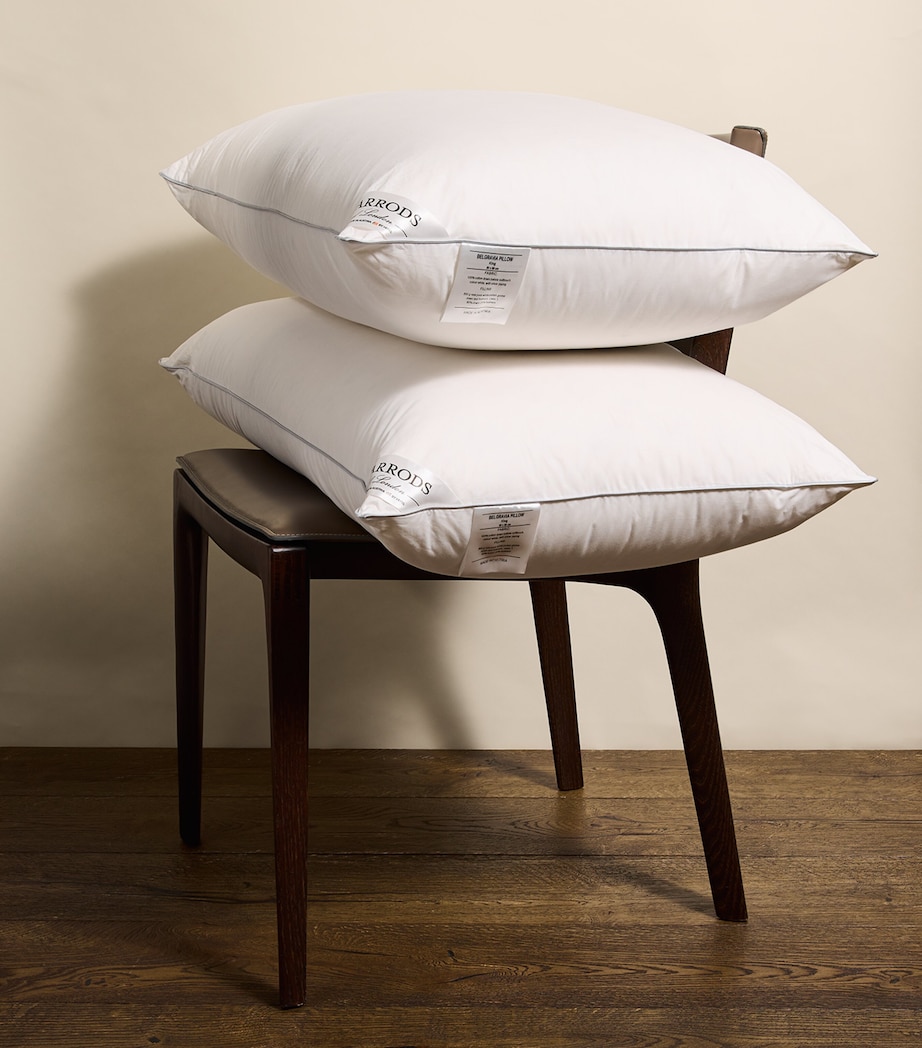 Belgravia Down-Filled Pillow (50cm x 90cm) WHITE Image 2
