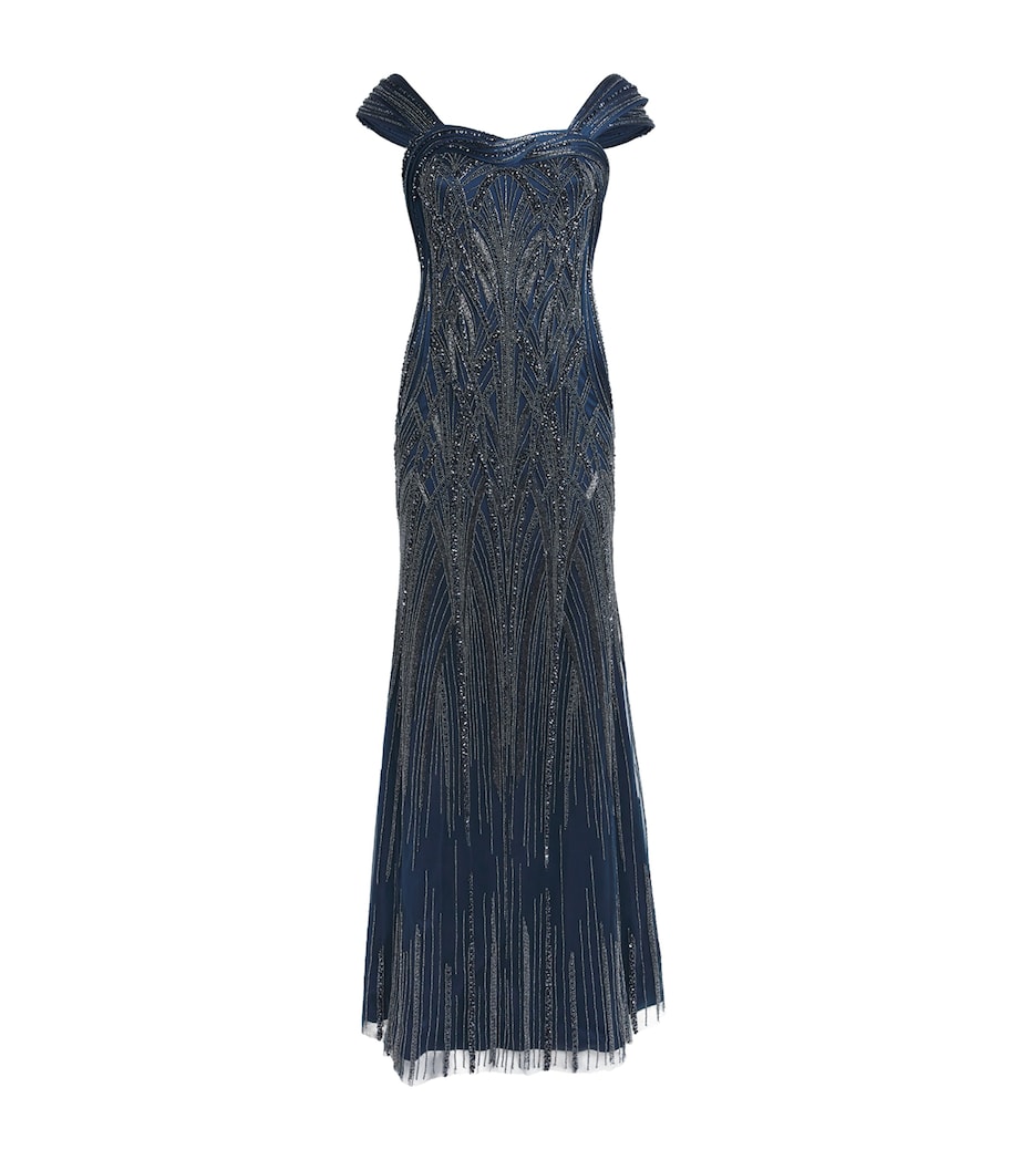 Embellished Orbit Sculpt Gown NIGHT BLUE Image 1