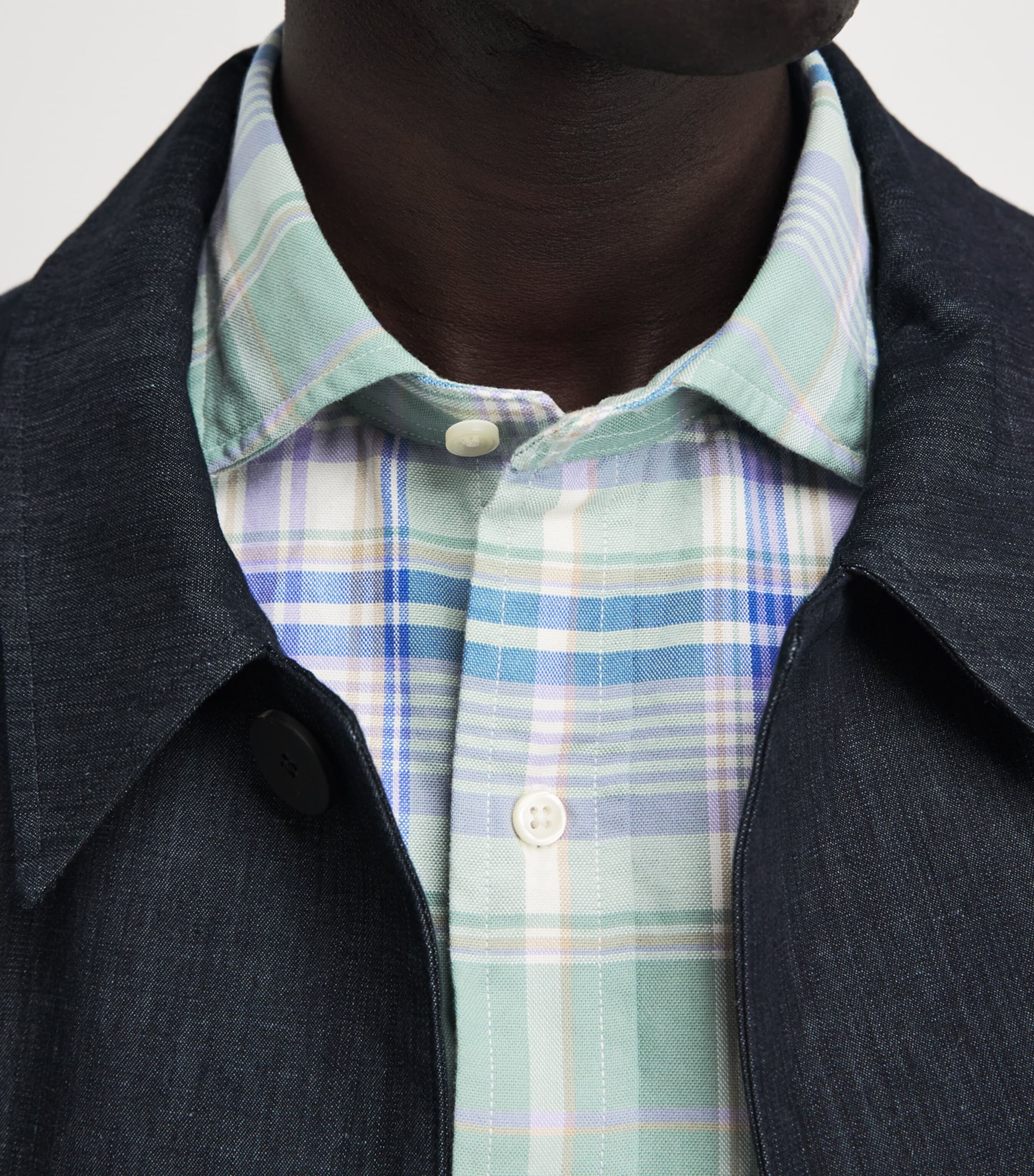 Polo Ralph Lauren Mens Cotton Check Polo Pony Shirt Fd Mnt Lvn Mlt Image 3