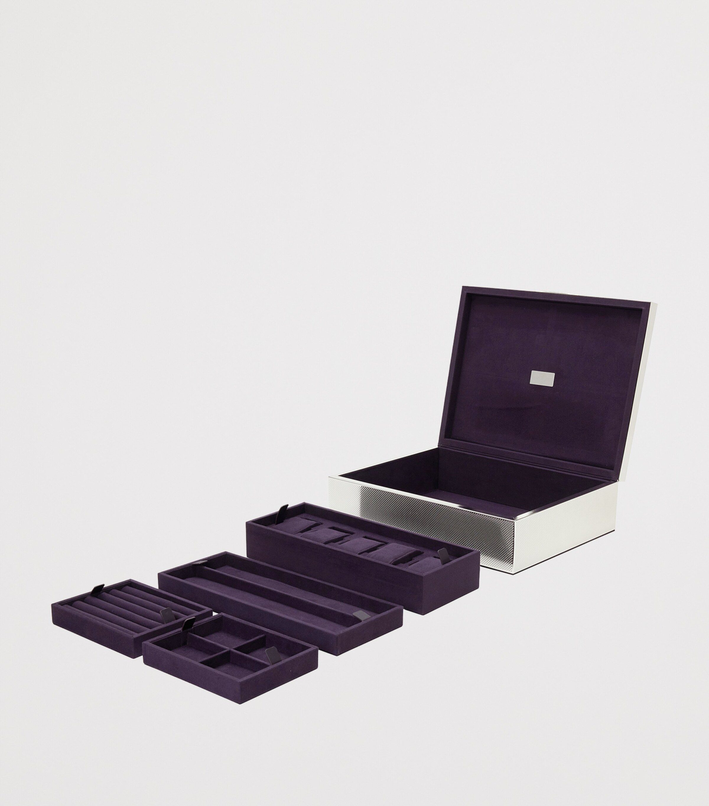 WOLF Large Watch, Jewellery and Legacy Silver Box Silver Image 4