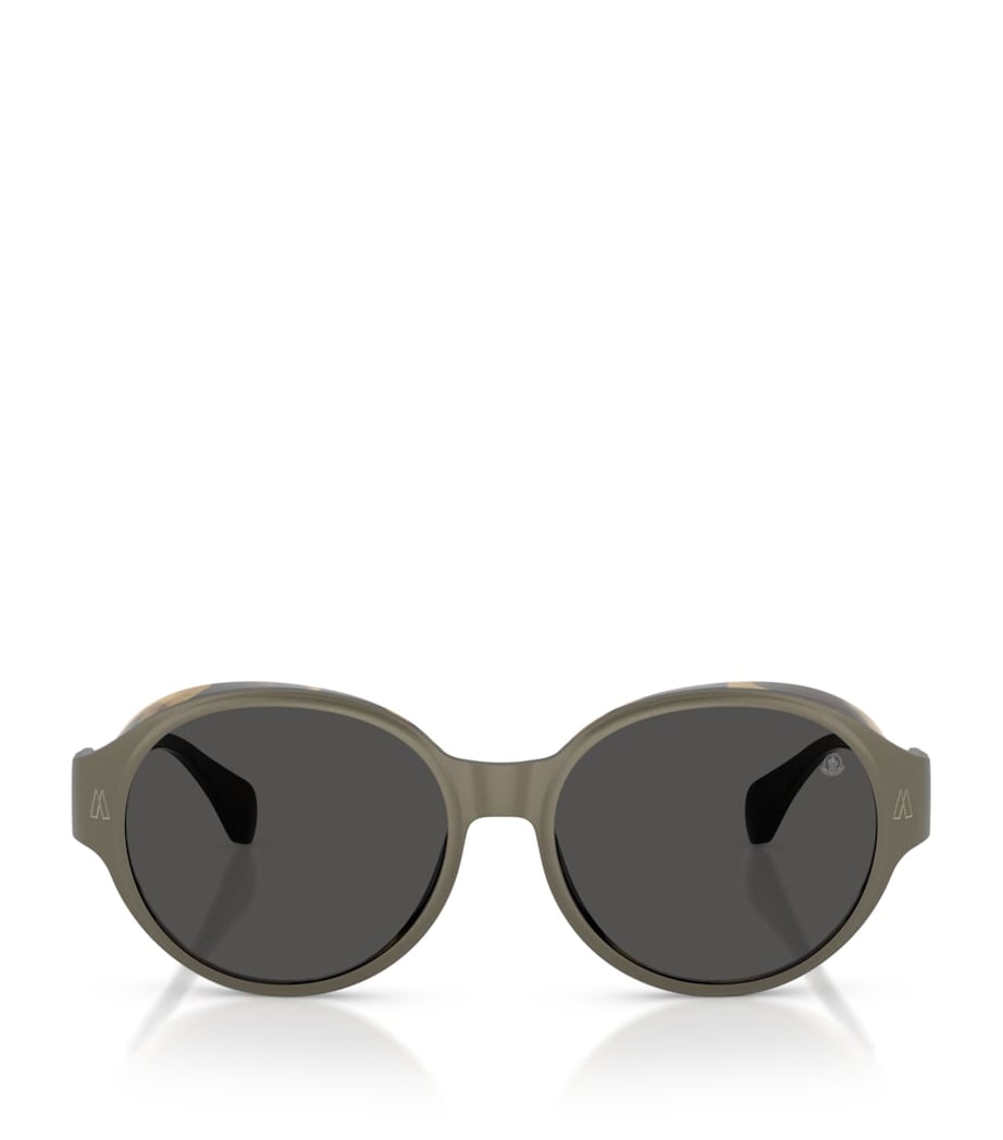 Moncler Titanium Auros Round Sunglasses Grey Image 1