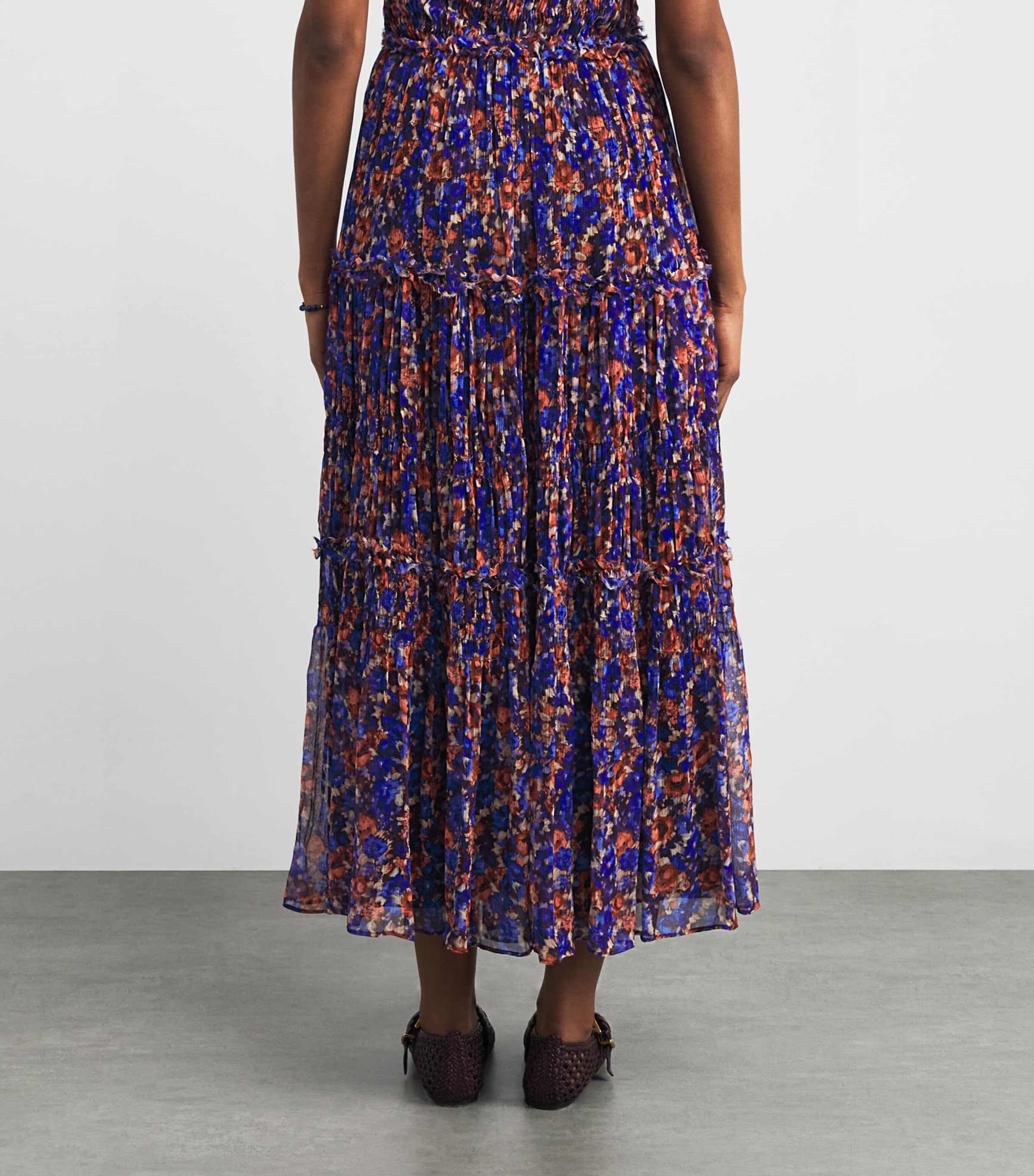 Ulla Johnson Womens Silk Virginie Maxi Skirt Violet Image 5