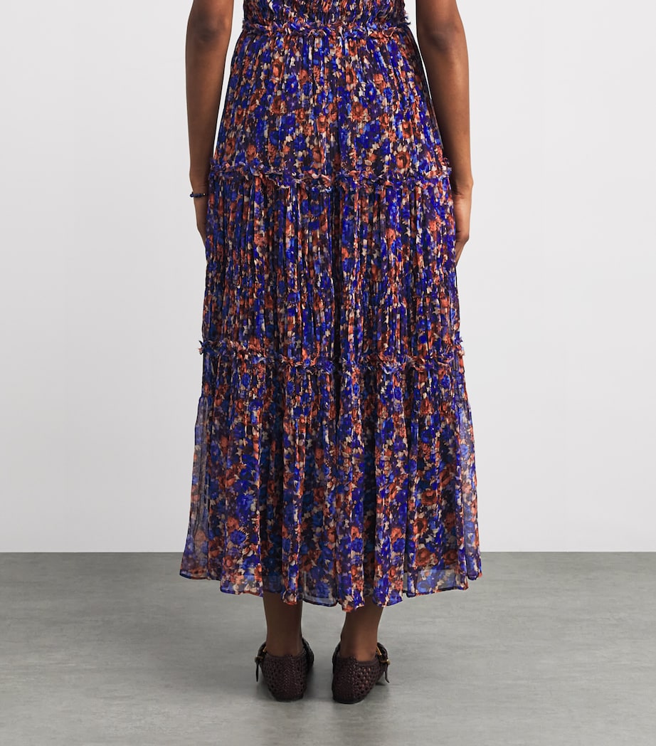 Ulla Johnson Womens Silk Virginie Maxi Skirt Violet Image 5