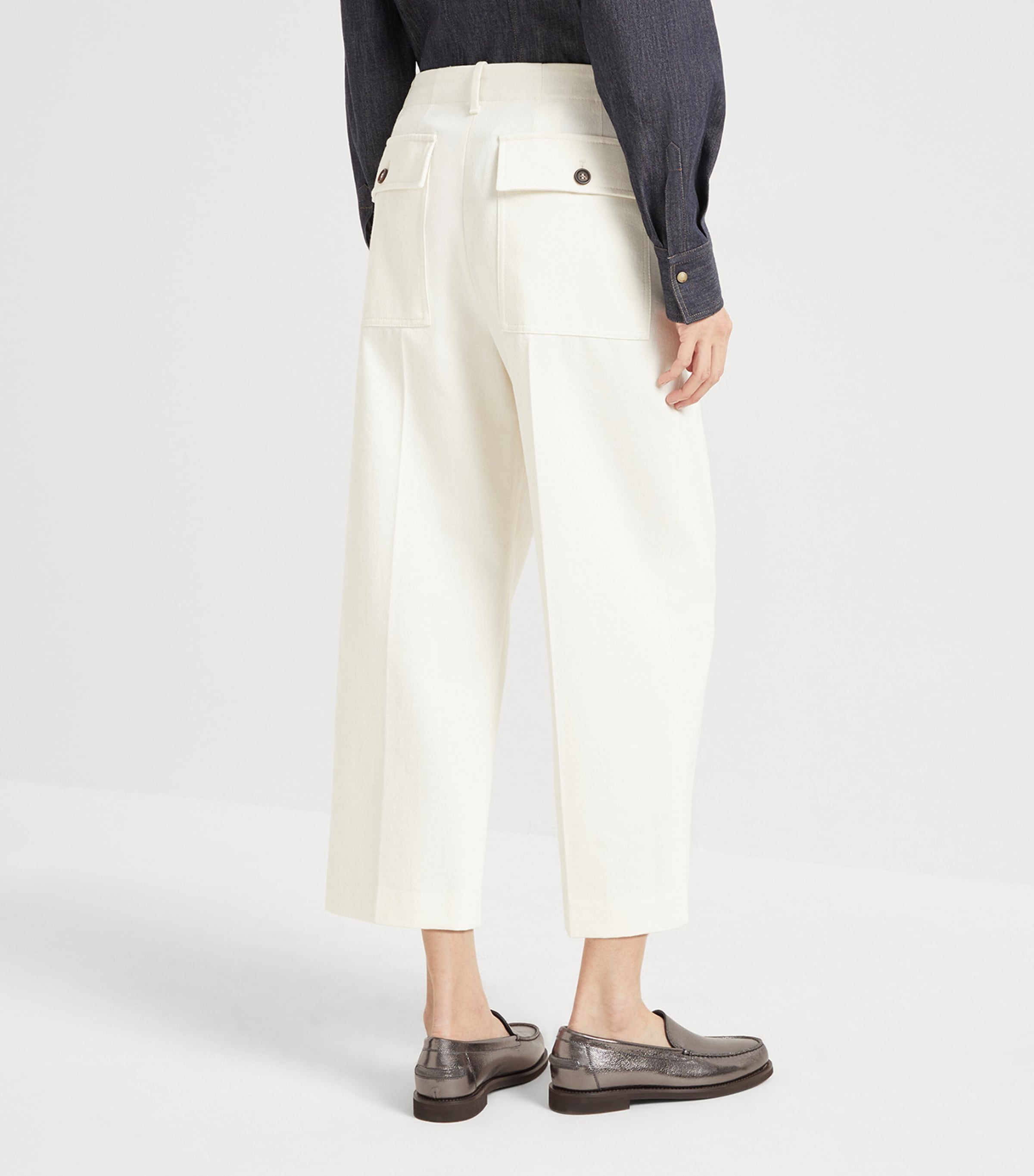 Cotton-Wool Crinkled Chinos C1101 Image 3