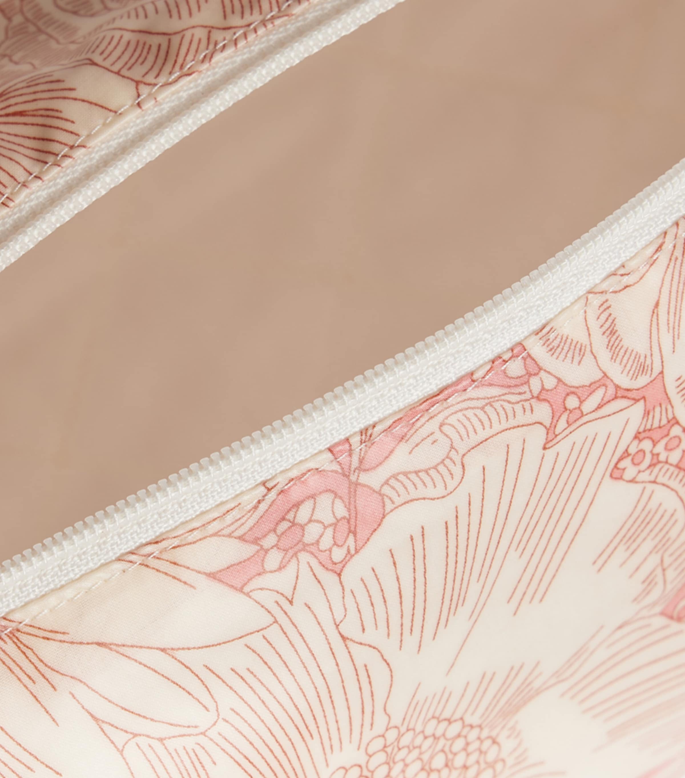 Bonpoint Cotton Floral Zipped Pouch Fl Rose Moyen Image 3