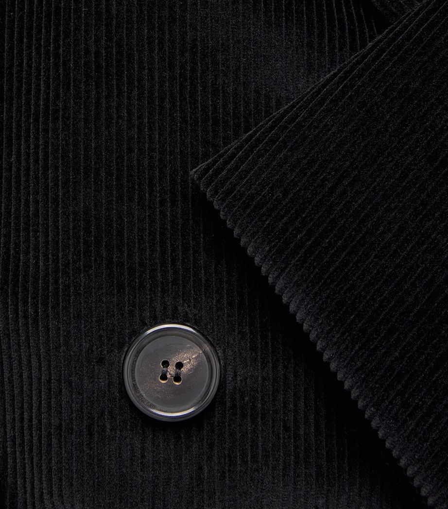 Cotton Corduroy Blazer BLACK Image 5