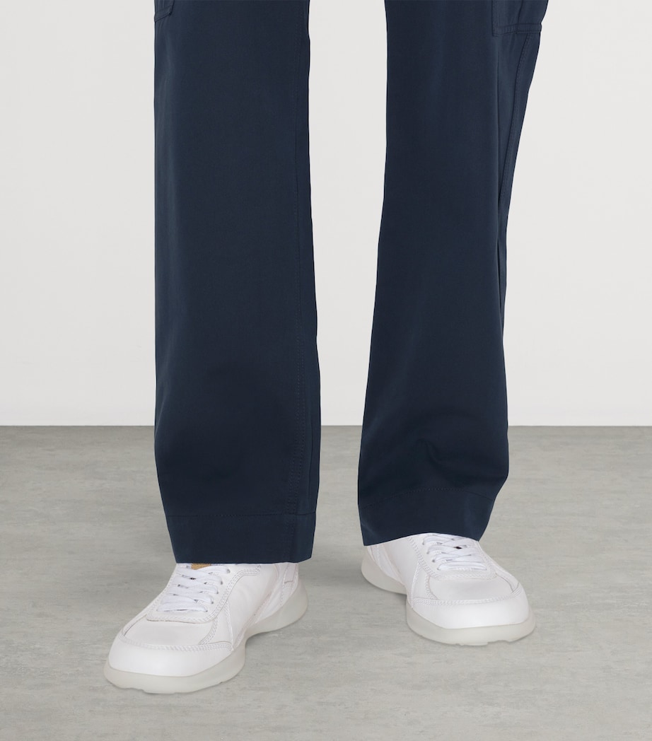 Leather Matrix Sneakers OPTIC WHITE Image 2