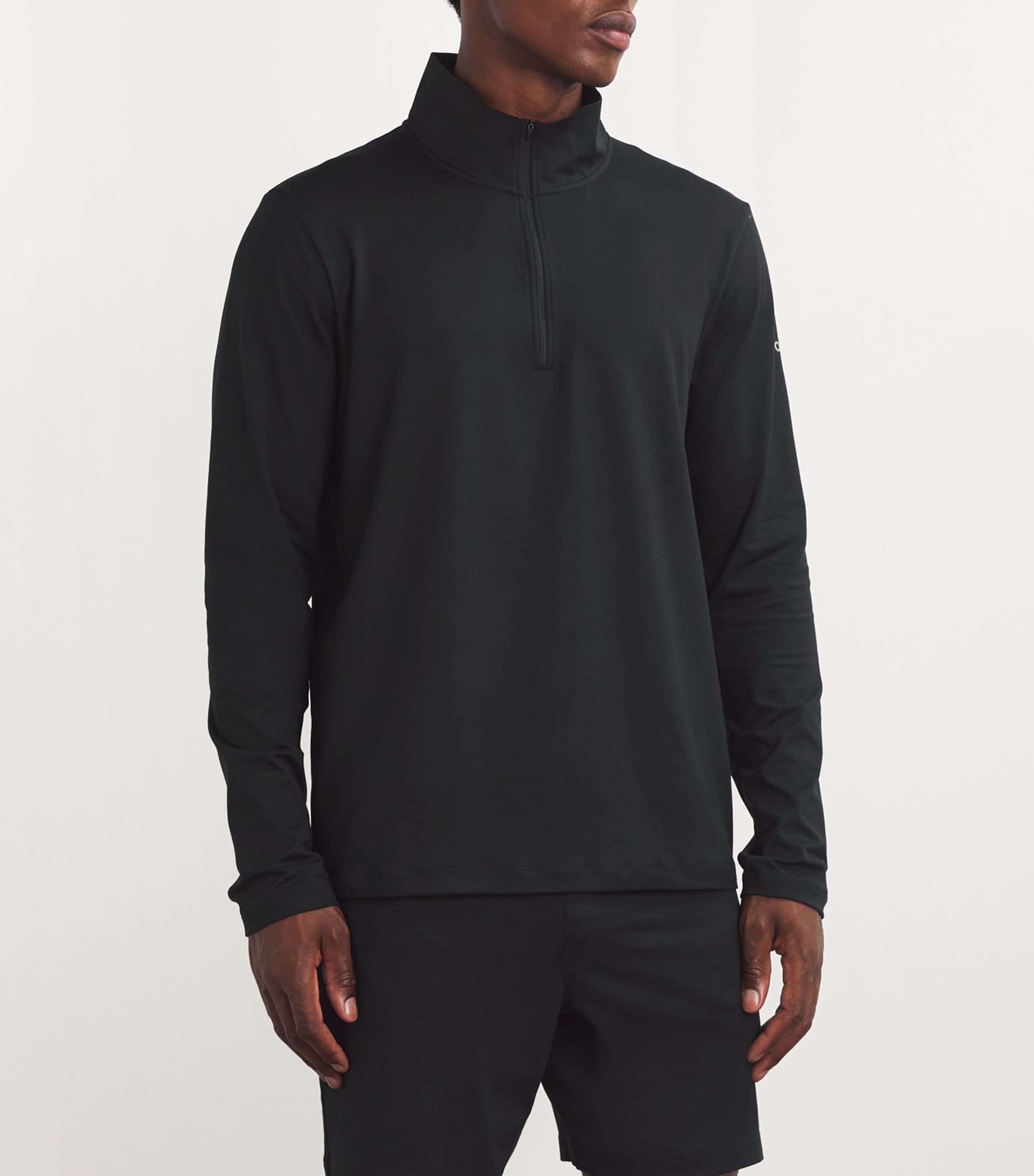 Alo Yoga Black Conquer Reform Quarter-Zip Top | Harrods US