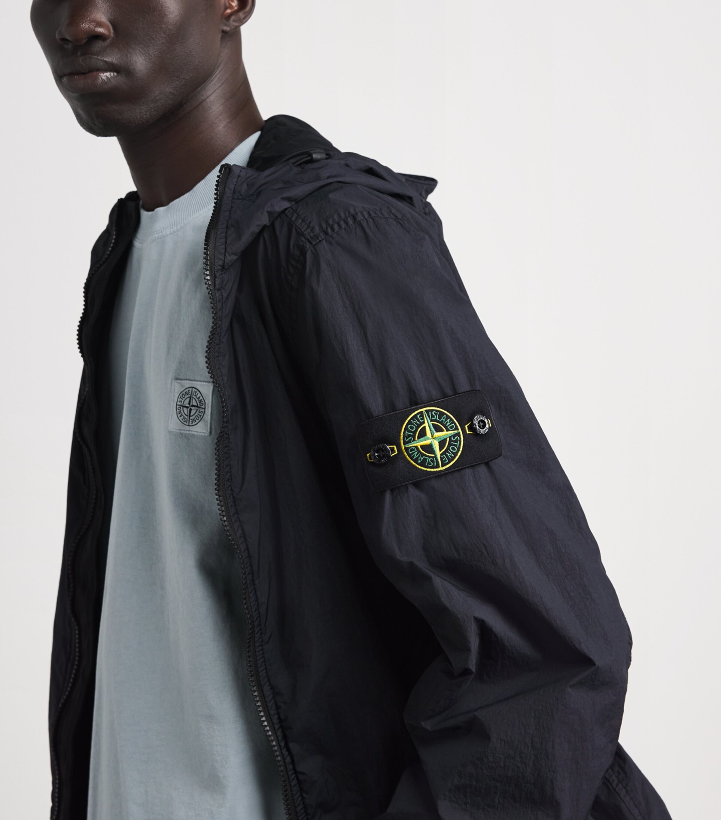 Stone Island Mens Cotton Logo T-Shirt Image 3