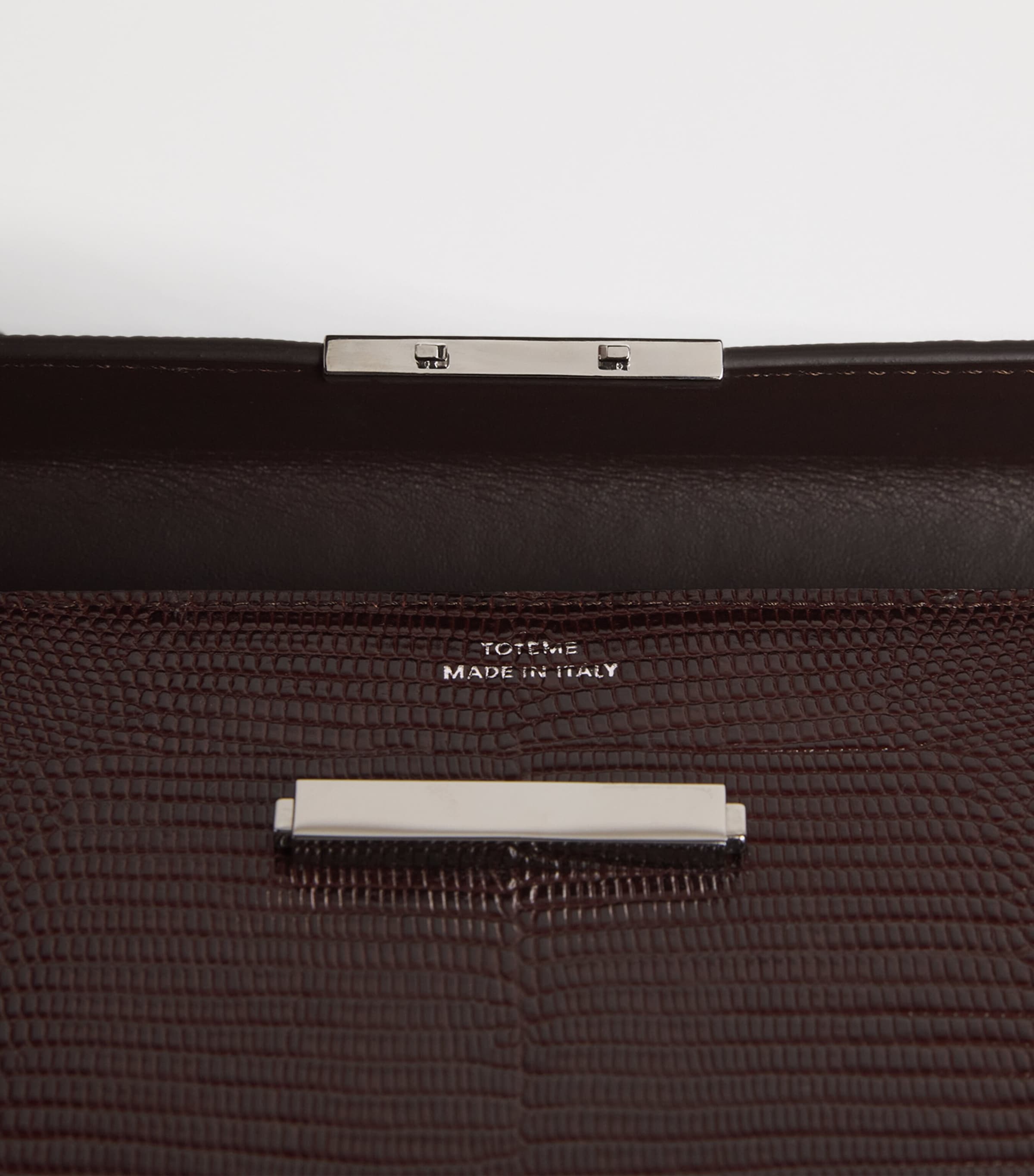 Toteme Embossed-Leather Shoulder Bag Brown Image 5
