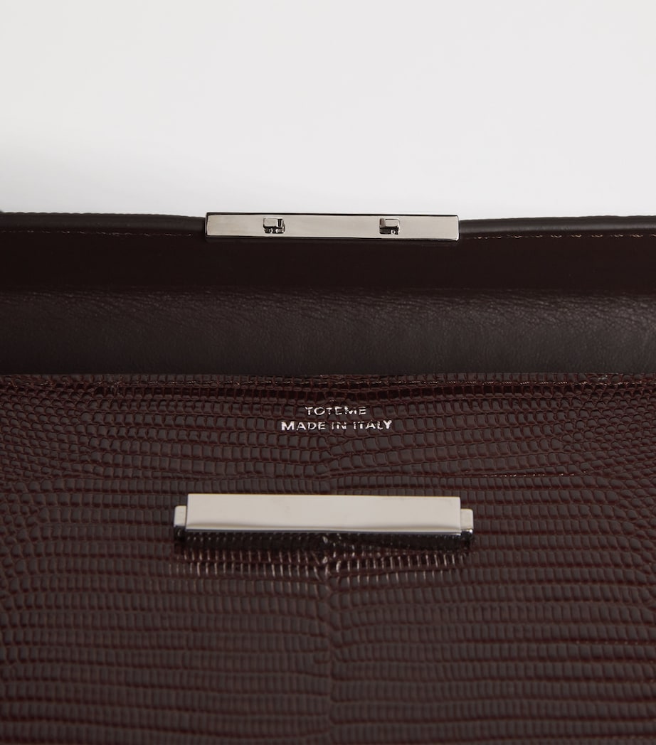 Toteme Embossed-Leather Shoulder Bag Brown Image 5