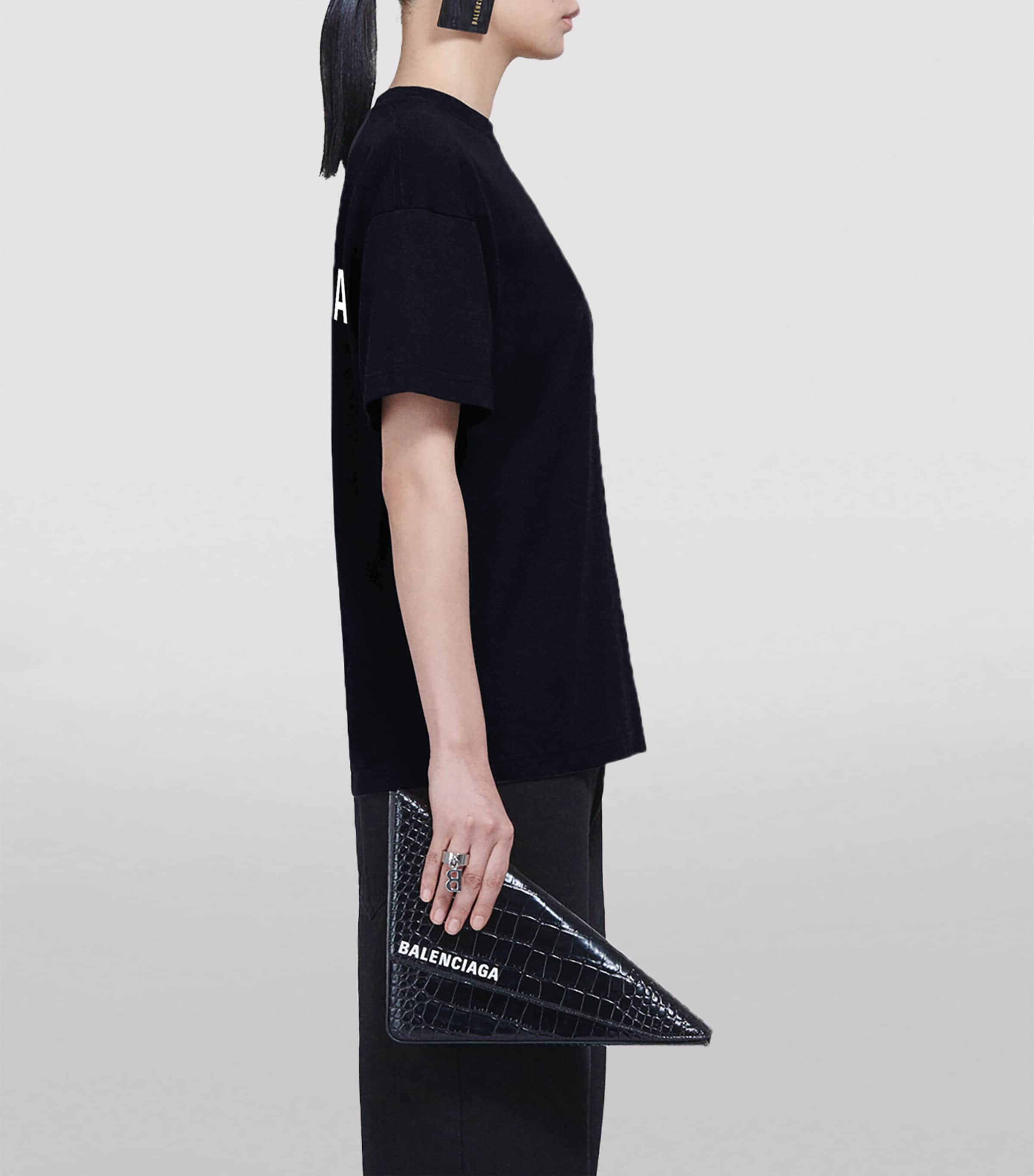 Balenciaga Womens Logo T-Shirt Image 3