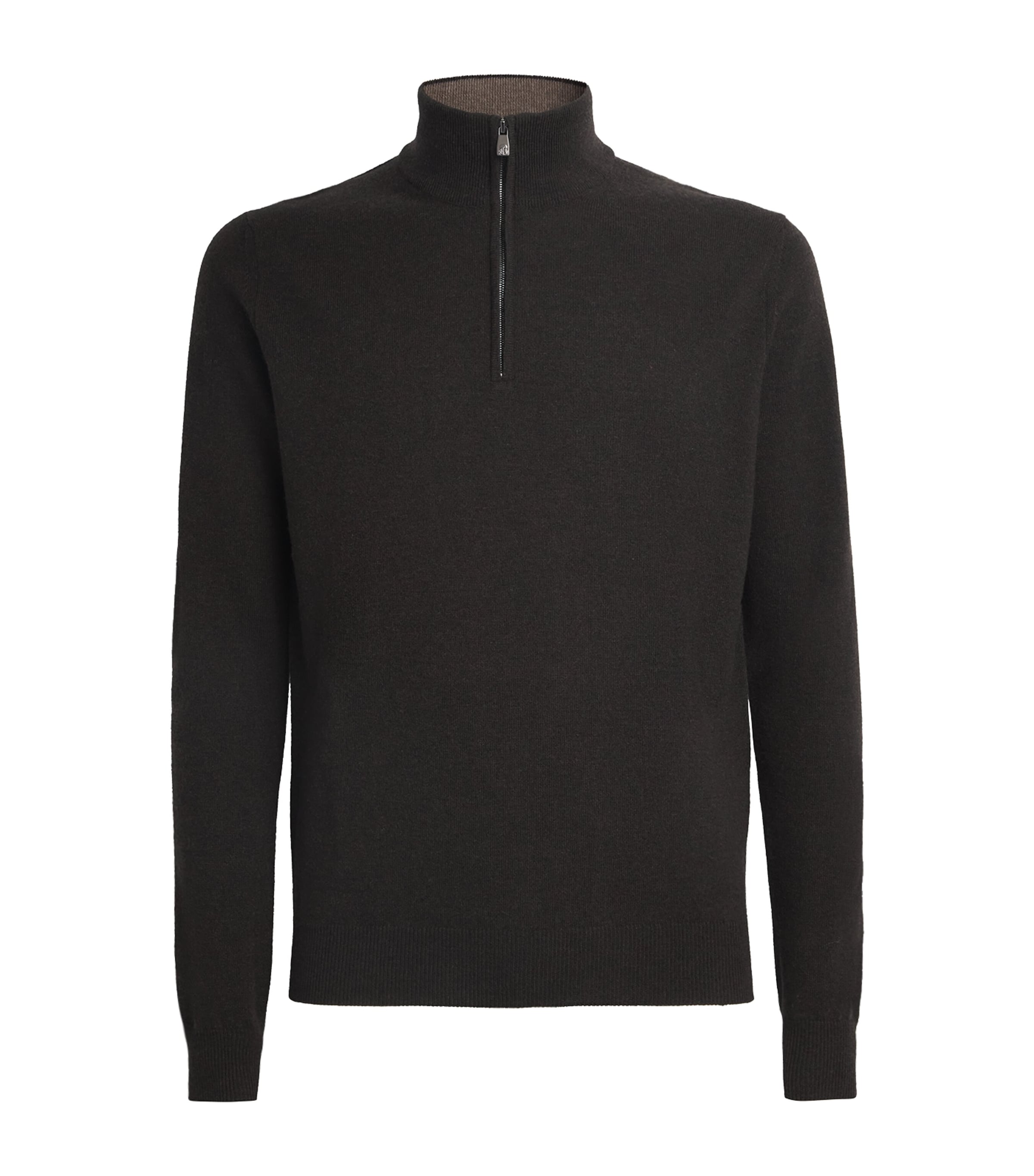 Corneliani Virgin Wool-cashmere Sweater In Brown