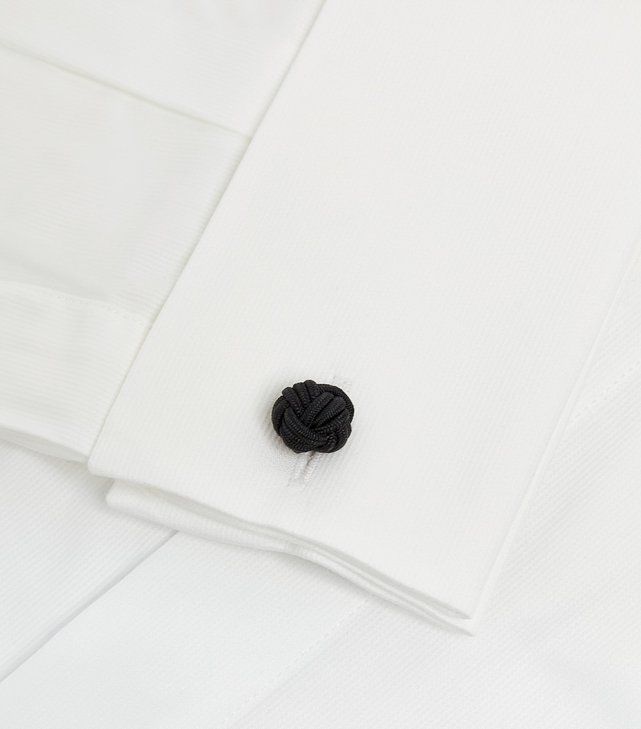 Cotton Hidden Button Shirt WHITE80 Image 9