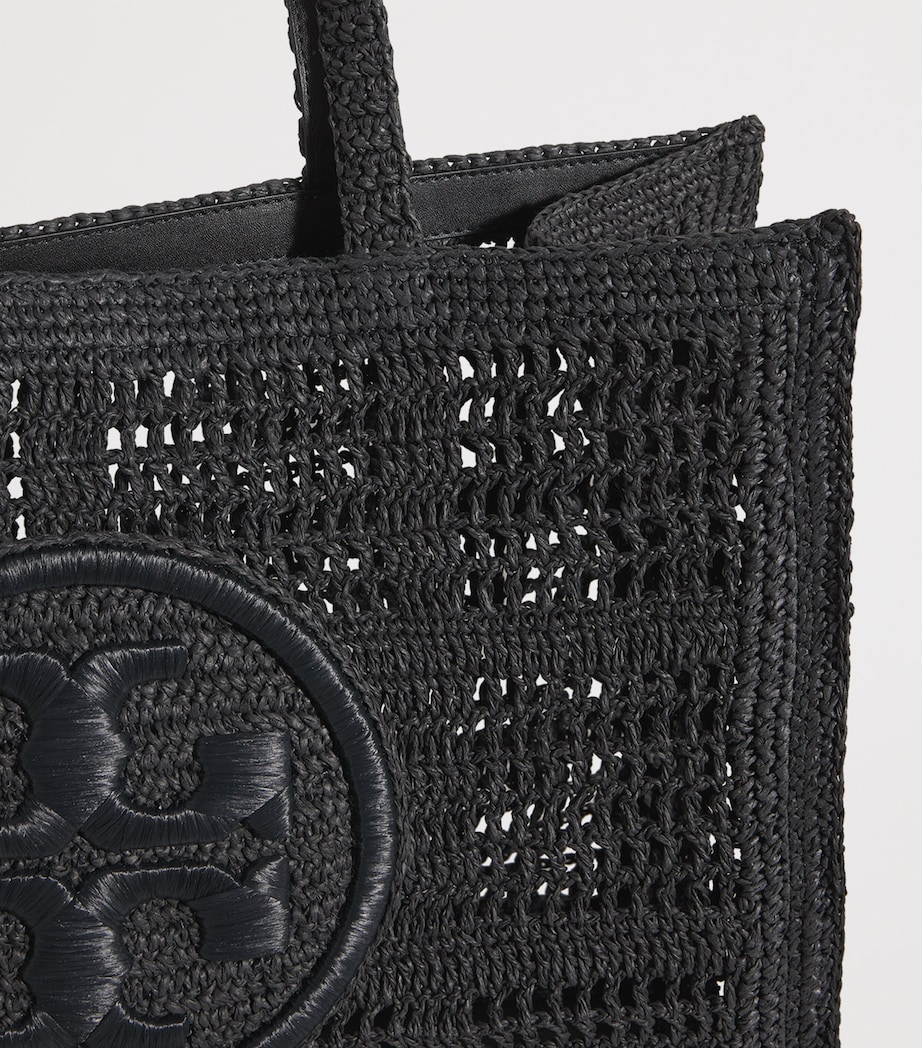 Large Crochet Ella Tote Bag 001 BLACK Image 4