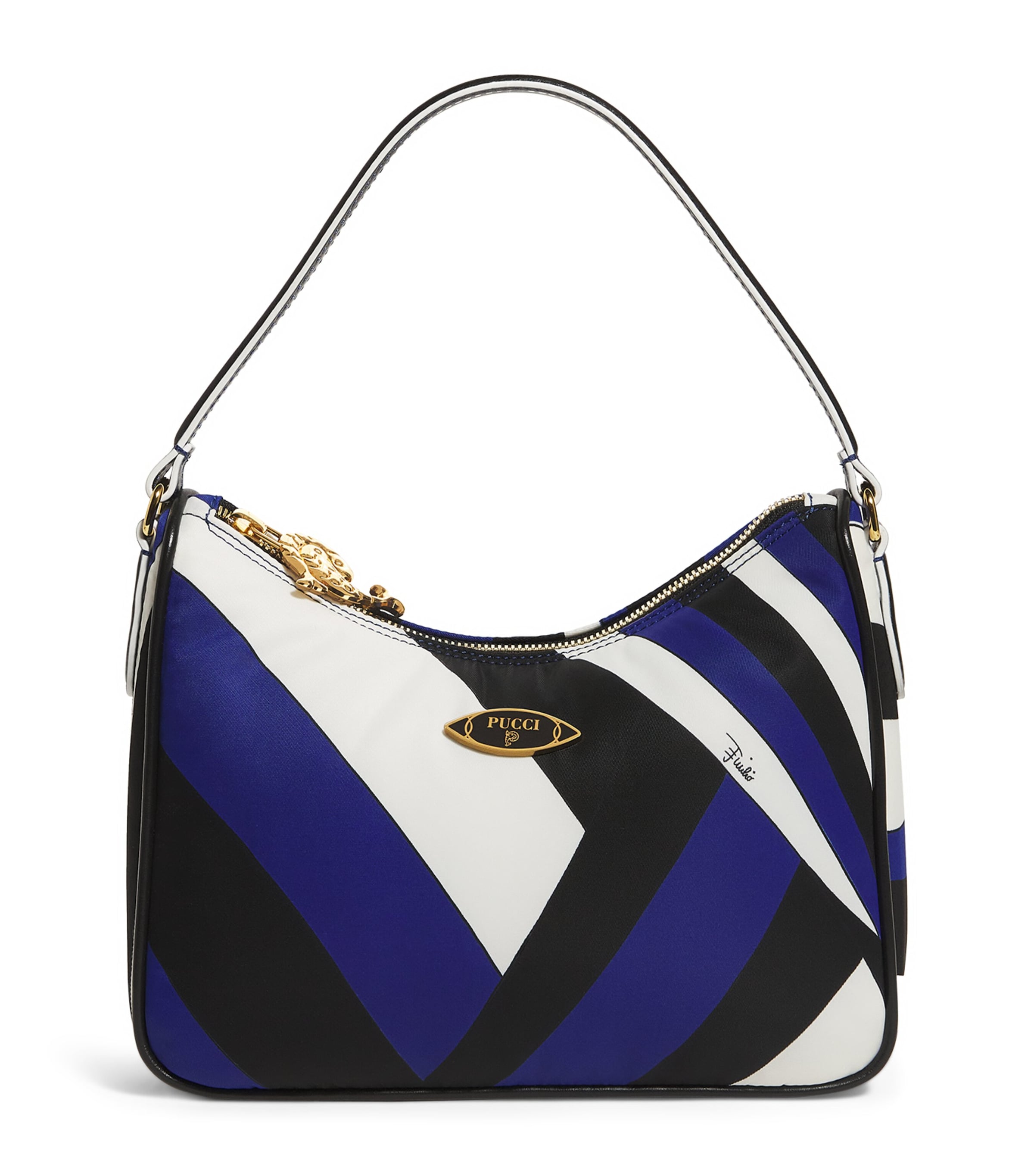 Pucci Iride Print Yummy Shoulder Bag In Blue