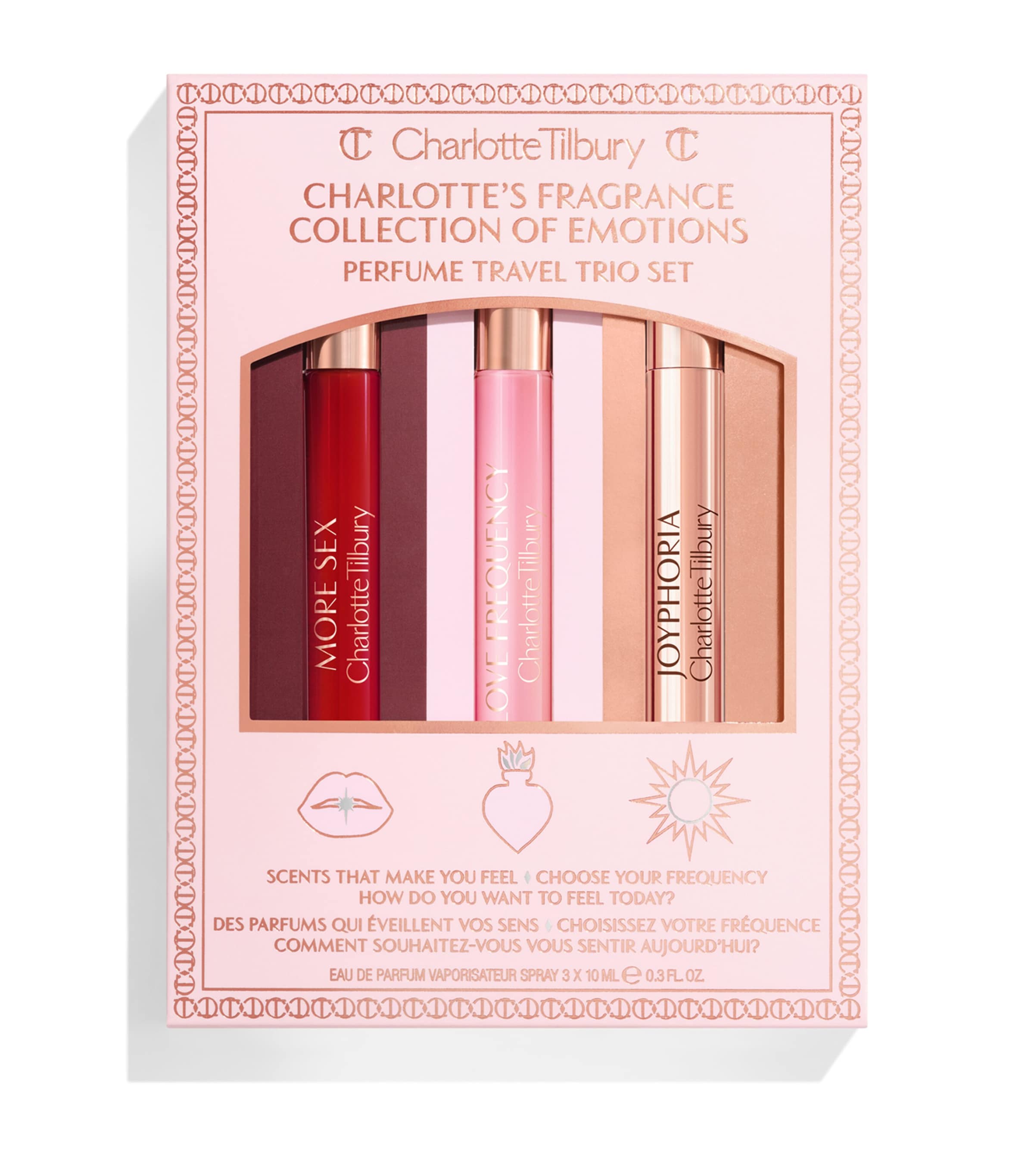 Charlotte Tilbury Charlotte's Fragrance Collection Of Emotions Fragrance Set In White