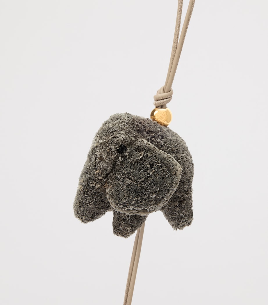 x Paula's Ibiza Raffia Elephant Charm GREY Image 2