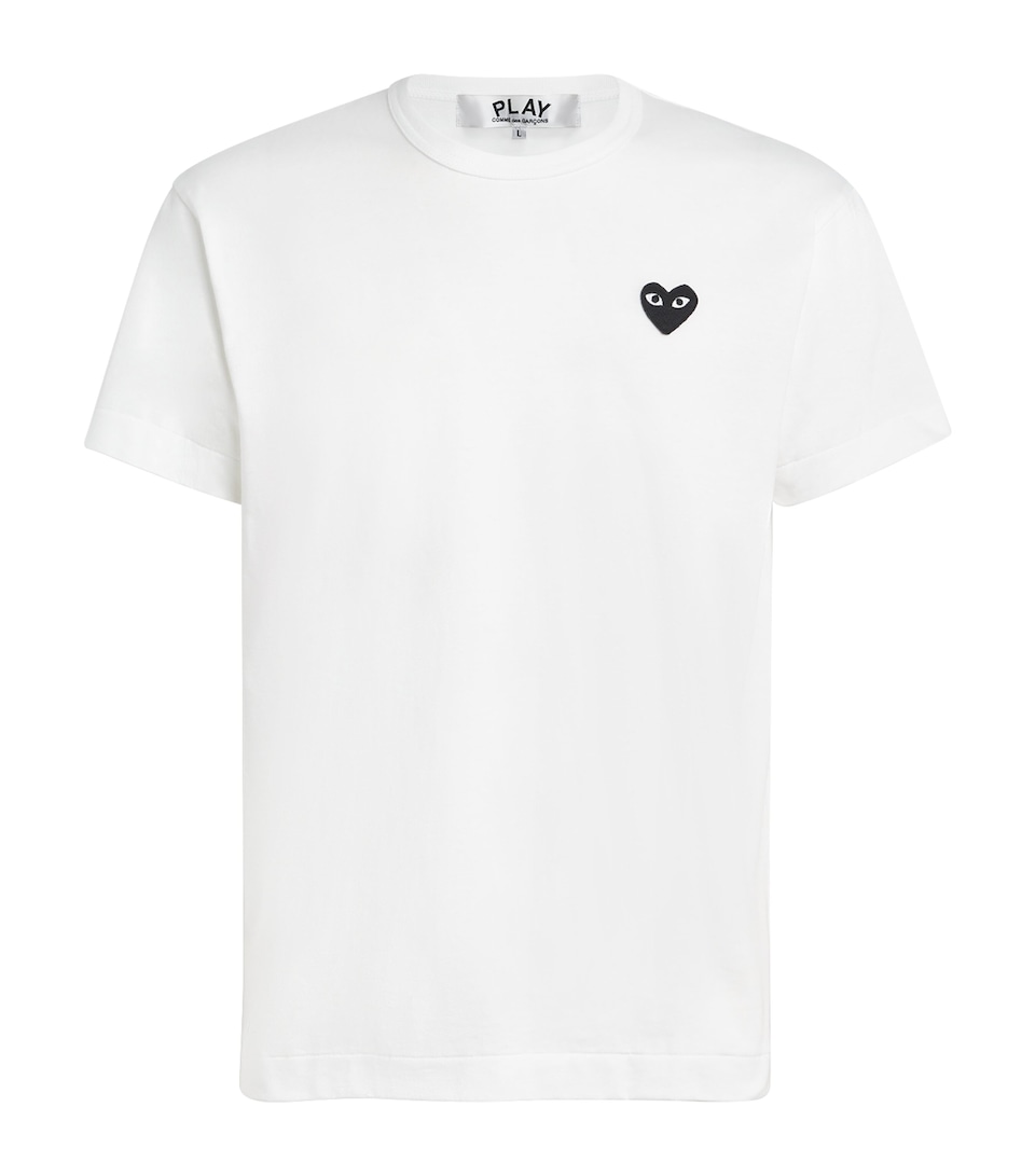Comme Des Garçons Play Heart Logo T-Shirt White