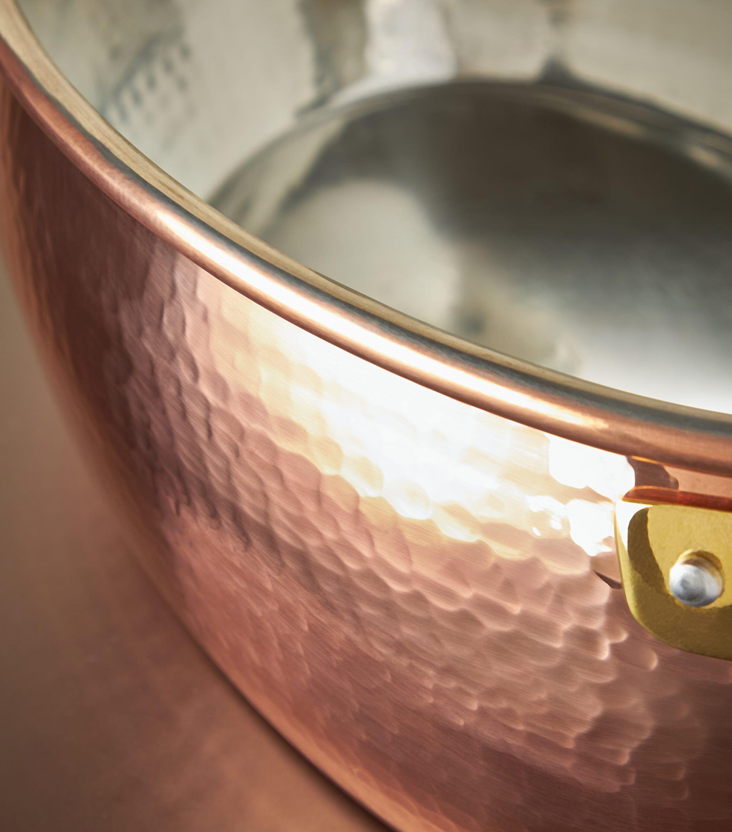 Ruffoni Hammered Copper Historia Saucepan (13cm) Copper Image 3