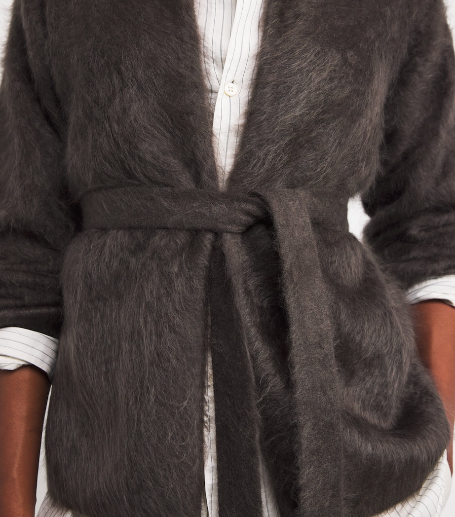 Cashmere Aria Cardigan CHOCOLATE Image 6