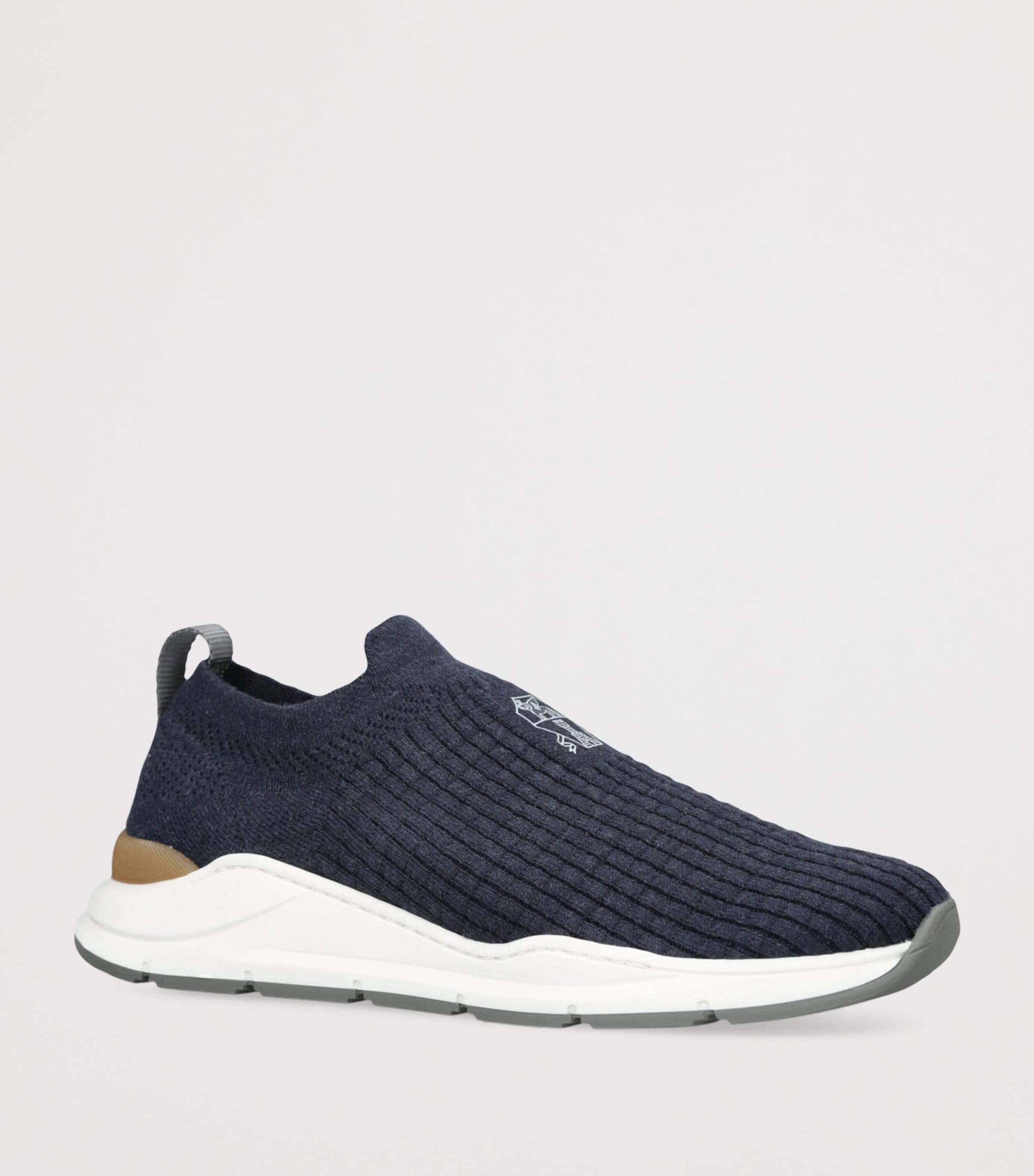 Knitted Slip-On Sneakers NAVY Image 3