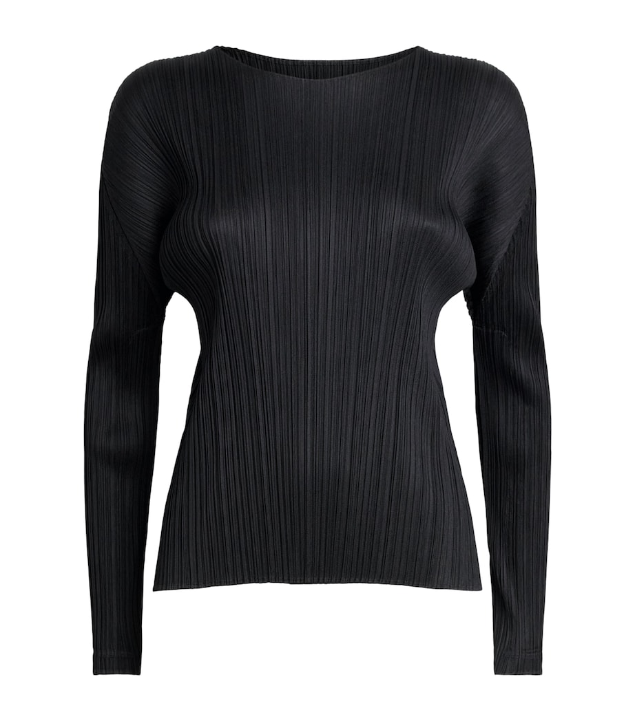 Pleats Please Issey Miyake Womens Monthly Colors February Top Black Image 1