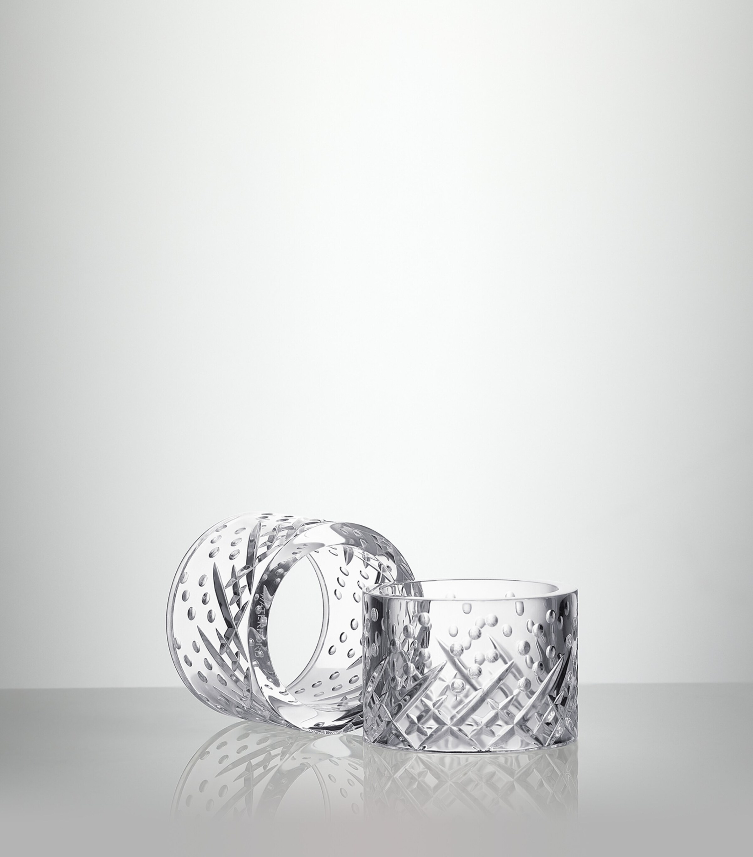 Crystal Celebrations Napkin Rings (Set of 2) CLEAR Image 3