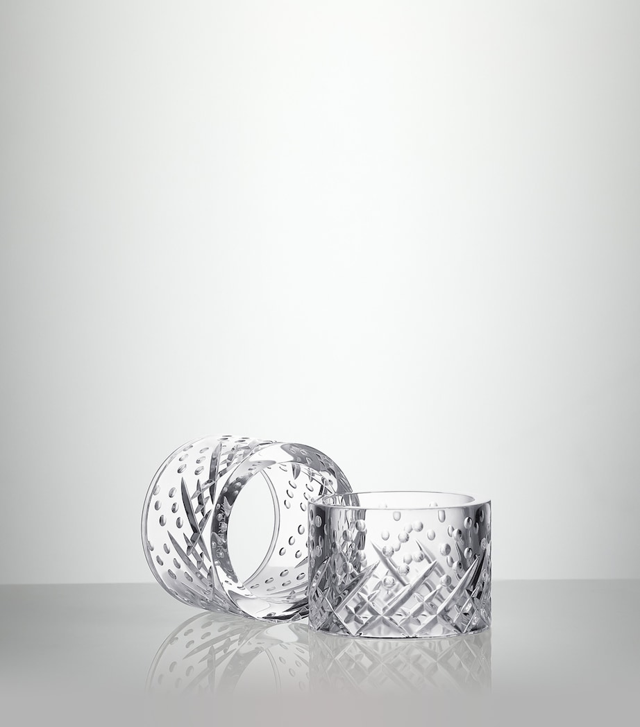 Crystal Celebrations Napkin Rings (Set of 2) CLEAR Image 3