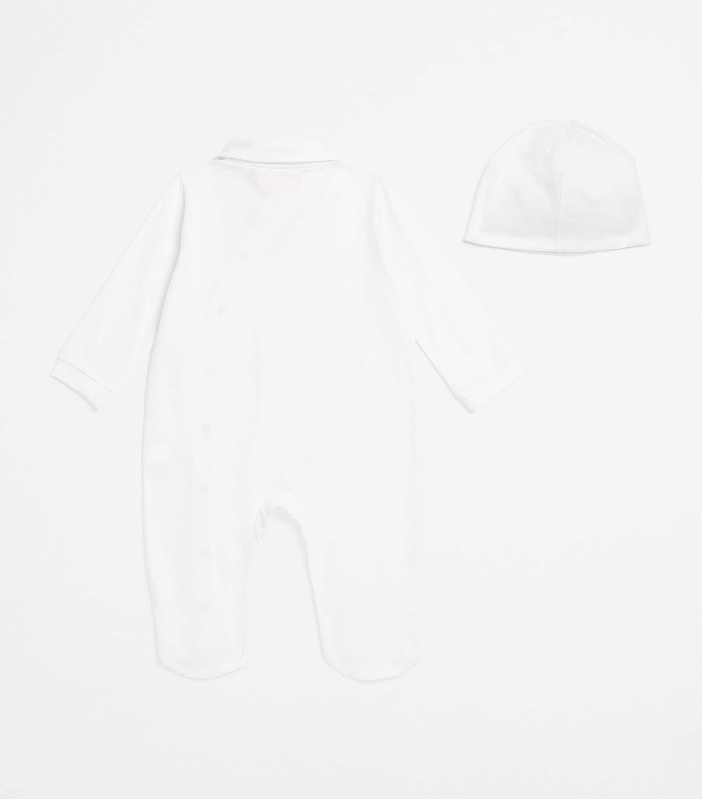 Cotton Princess All-In-One and Hat Gift Set (3-9 Months) YYH WHITE Image 2