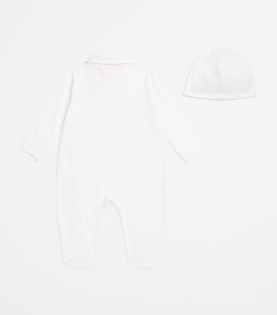 Cotton Princess All-In-One and Hat Gift Set (3-9 Months) YYH WHITE Image 2