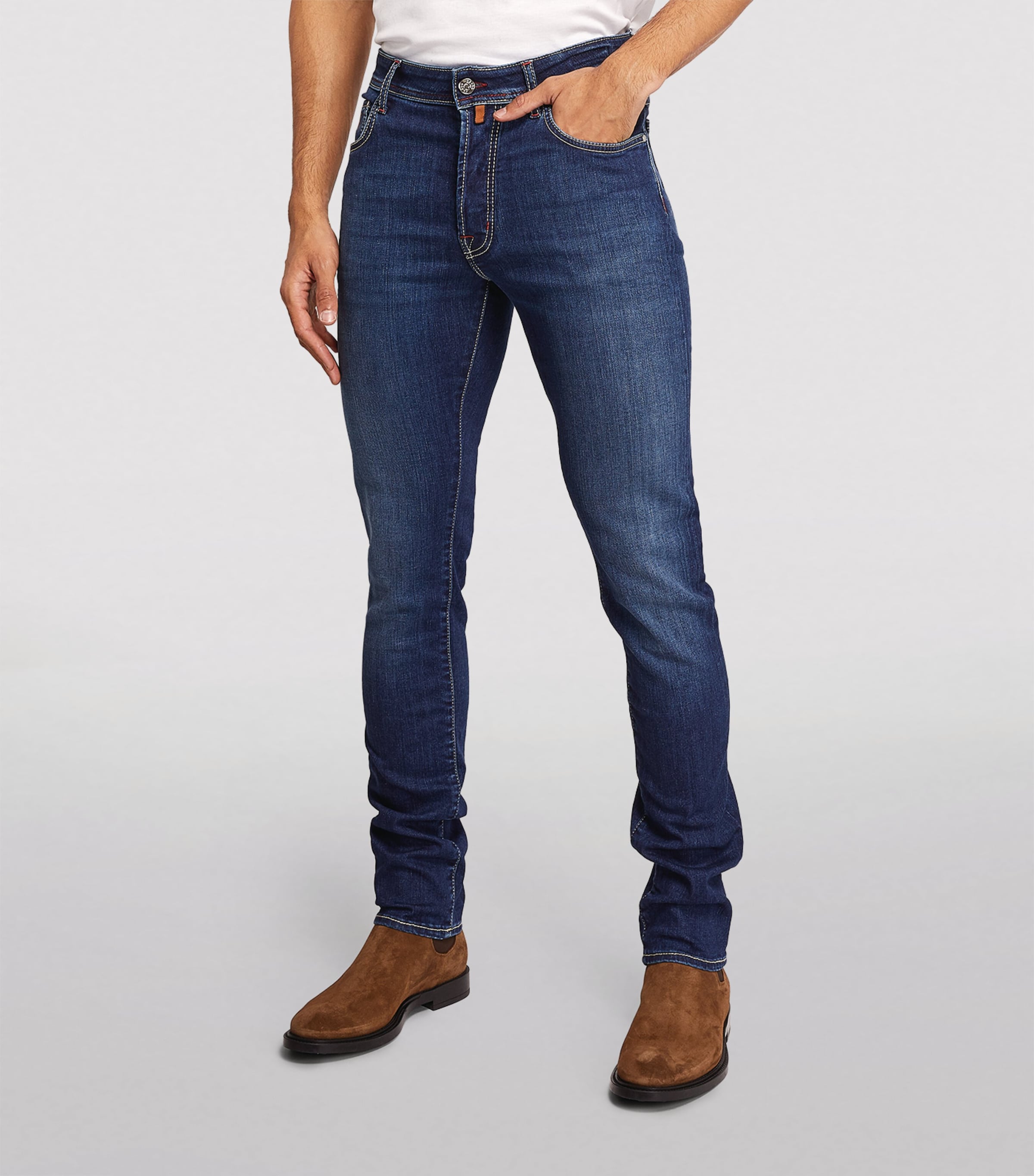 High-Rise Slim Jeans 100D Image 3