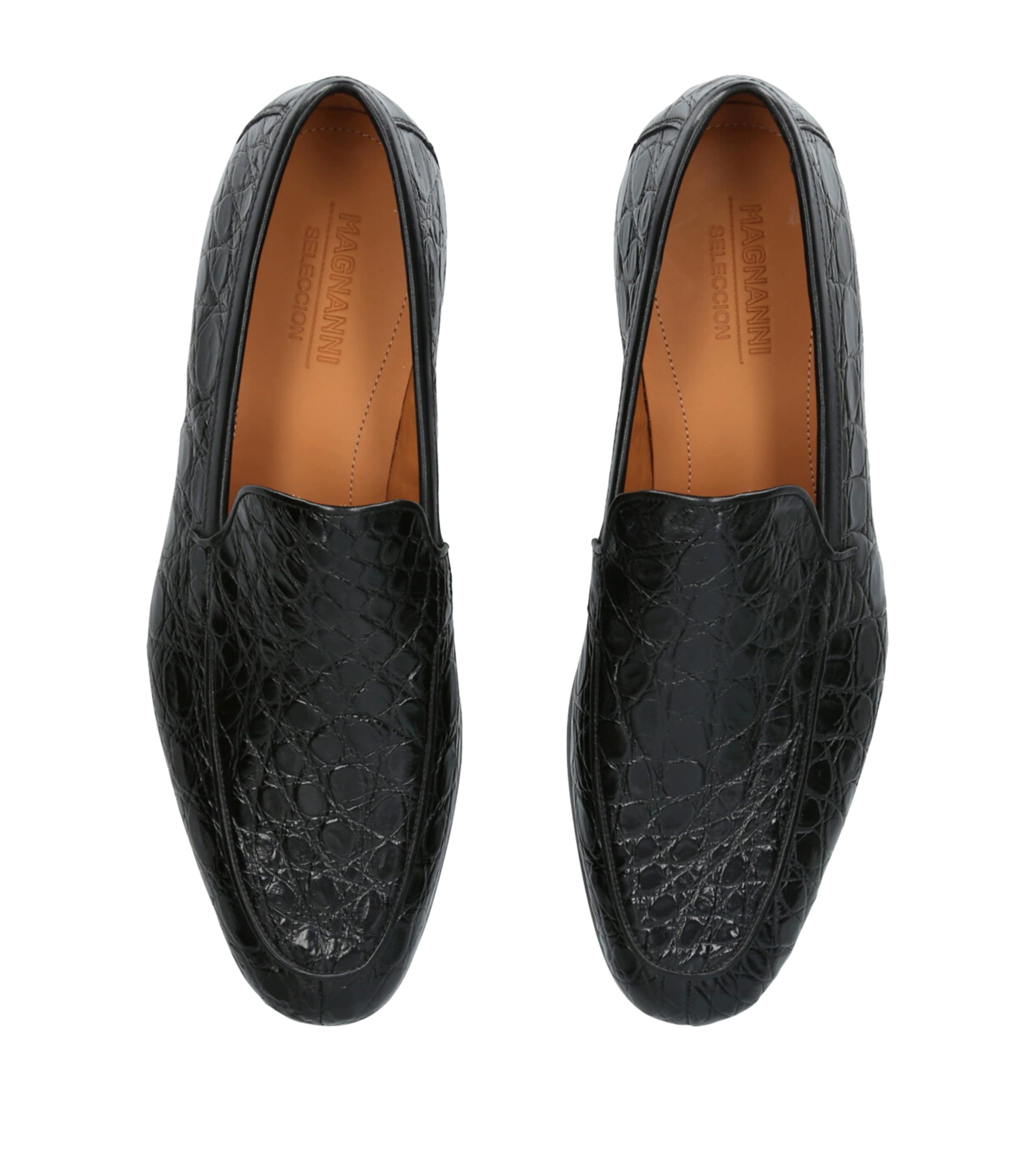 Crocodile Leather Aston Loafers BLACK Image 4