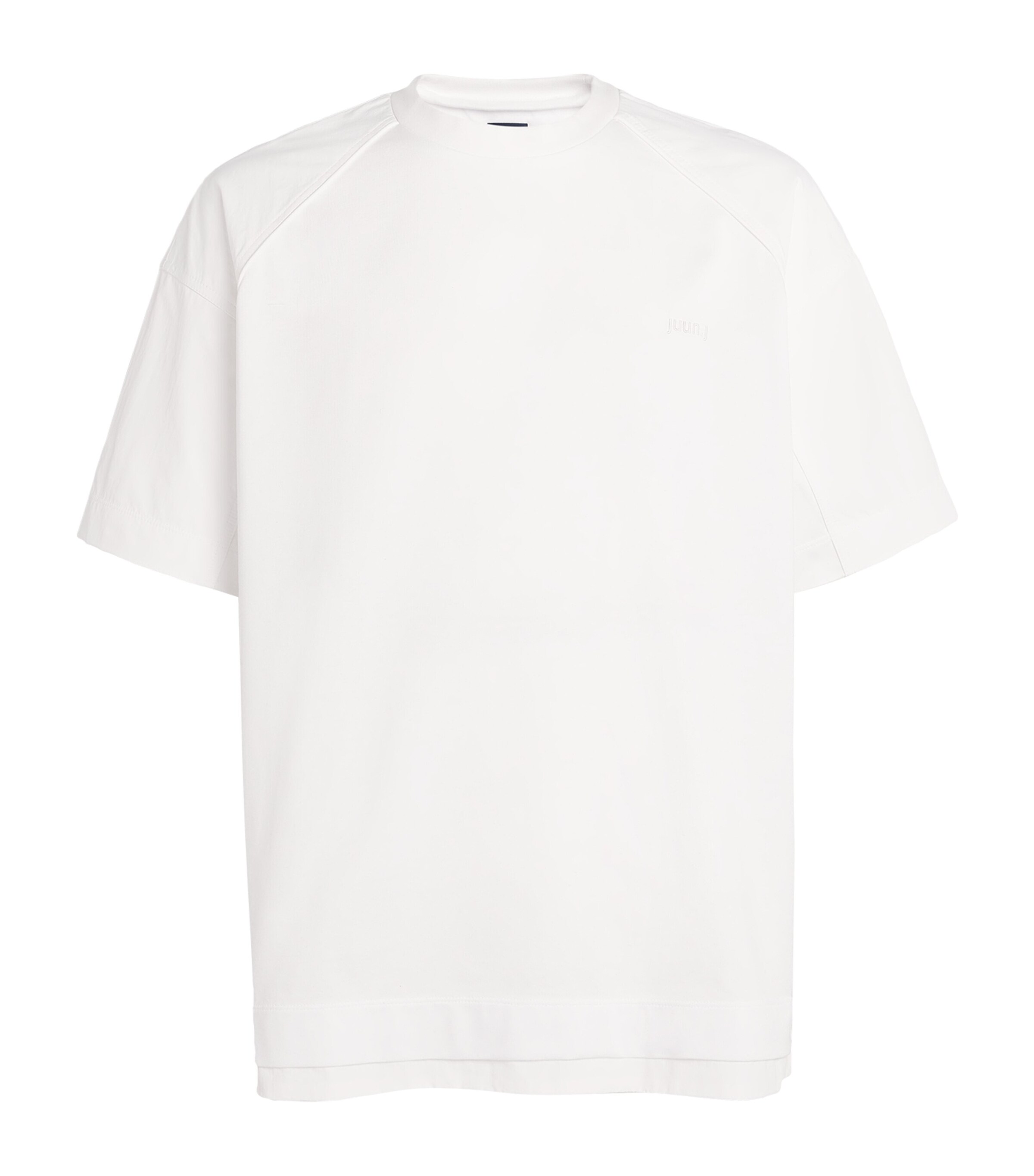 Cotton-Nylon Layered T-Shirt WHITE 1 Image 1
