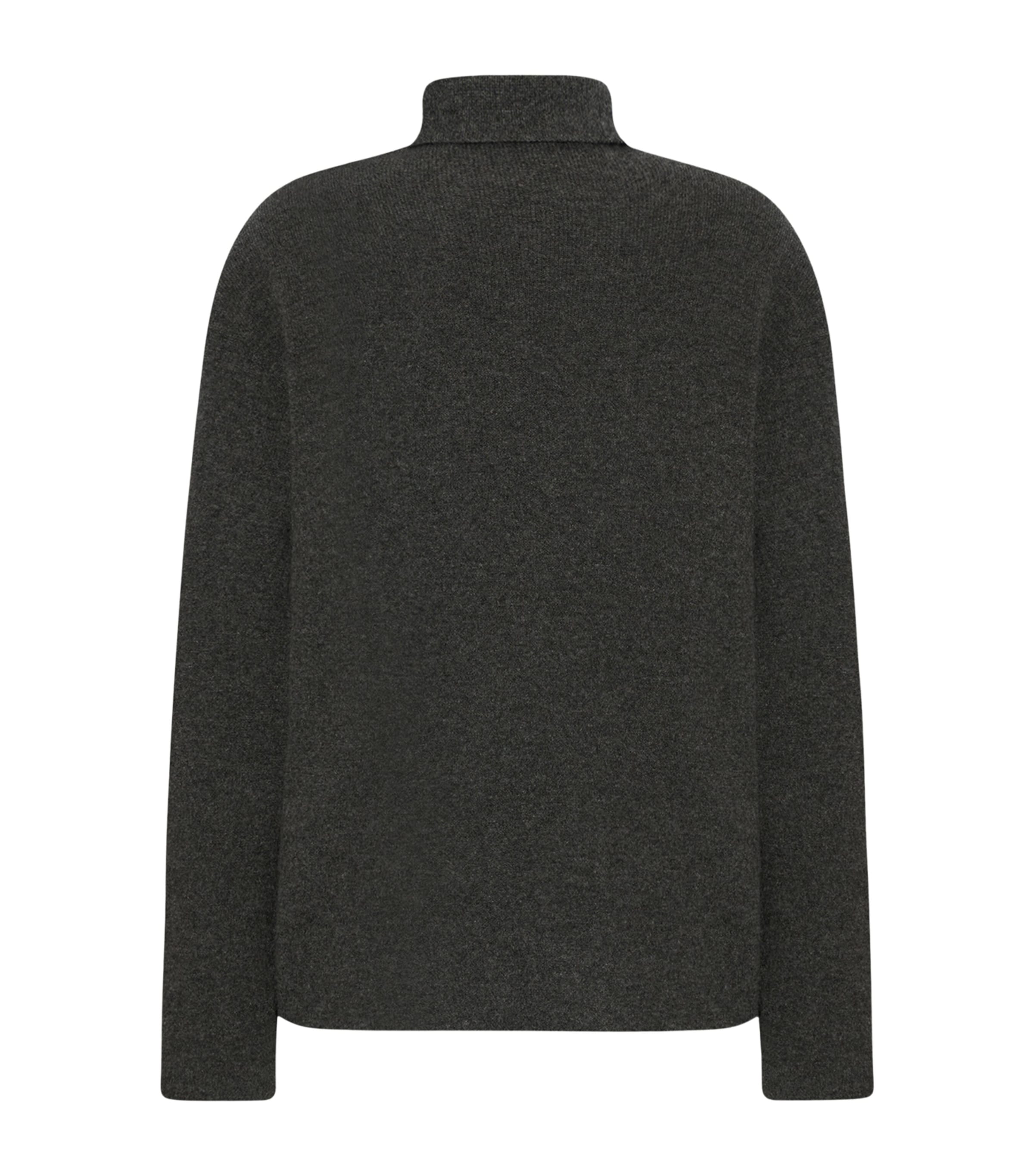 Heiti Cashmere Rollneck Sweater MEDIUM GREY MELANGE Image 2