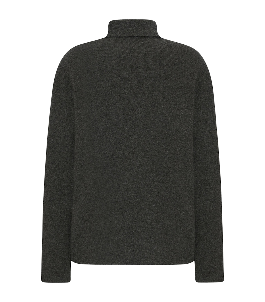 Heiti Cashmere Rollneck Sweater MEDIUM GREY MELANGE Image 2